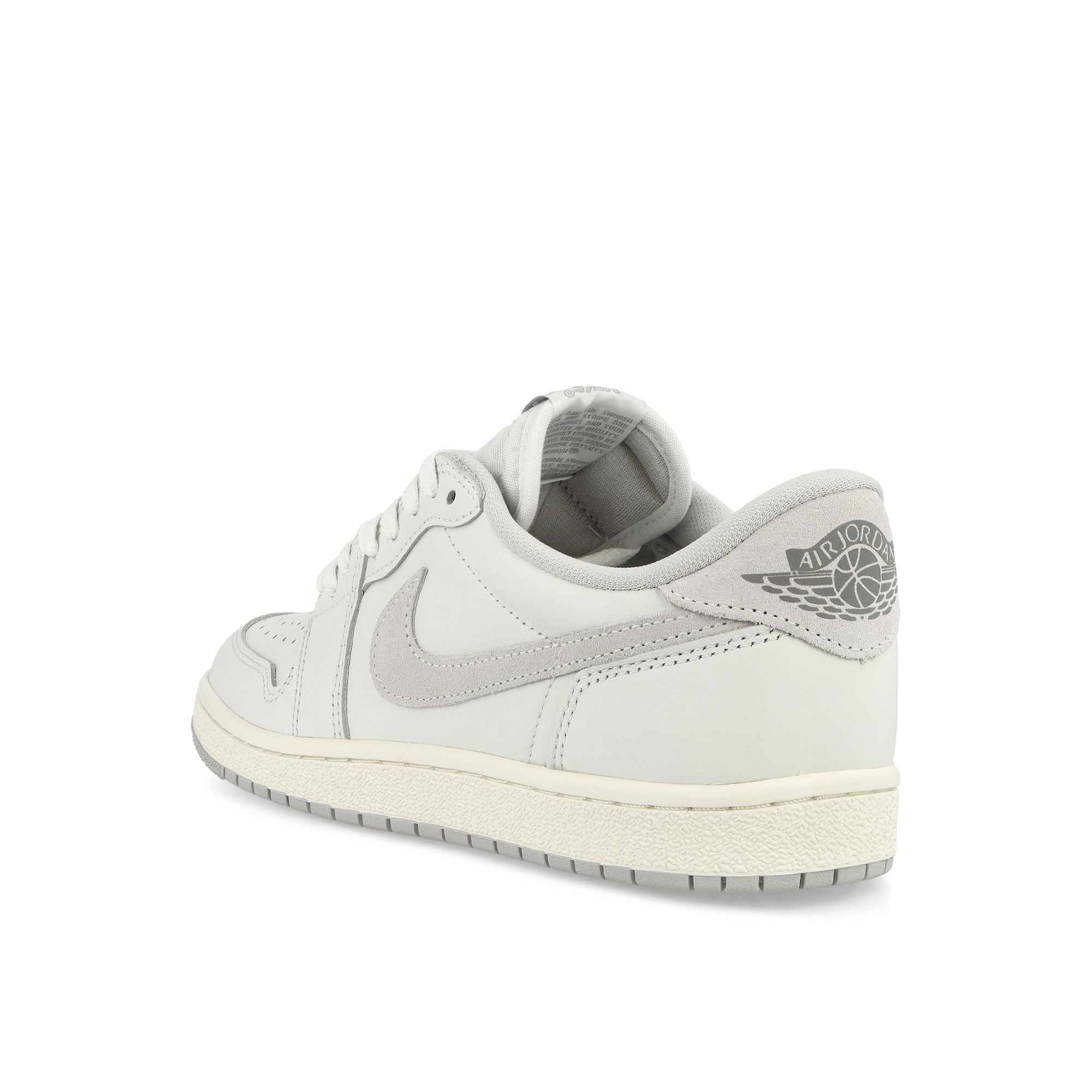 Jordan Air Jordan 1 Low 85 Summit White / Light Smoke Grey - Neutral Grey Low Top Sneakers  Material | Overkill