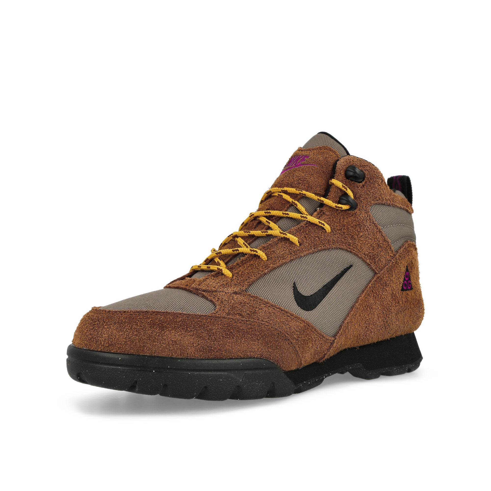 Nike ACG Torre Mid WP Pecan / Black - Olive Grey - Red Plum Mid Top Sneakers  Close Up | Overkill