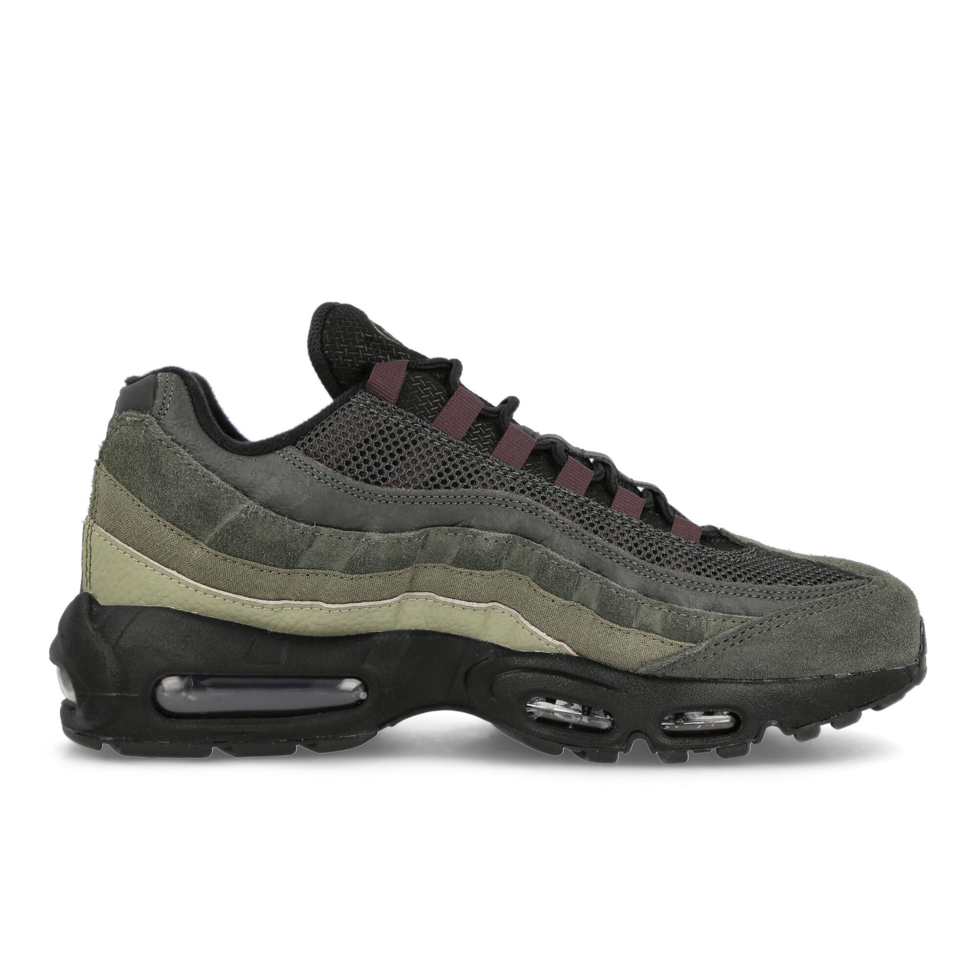 Nike Air Max 95 Black-Earth - Sequoia - Kargo Khaki Low Top Sneakers  Silhouette | Overkill