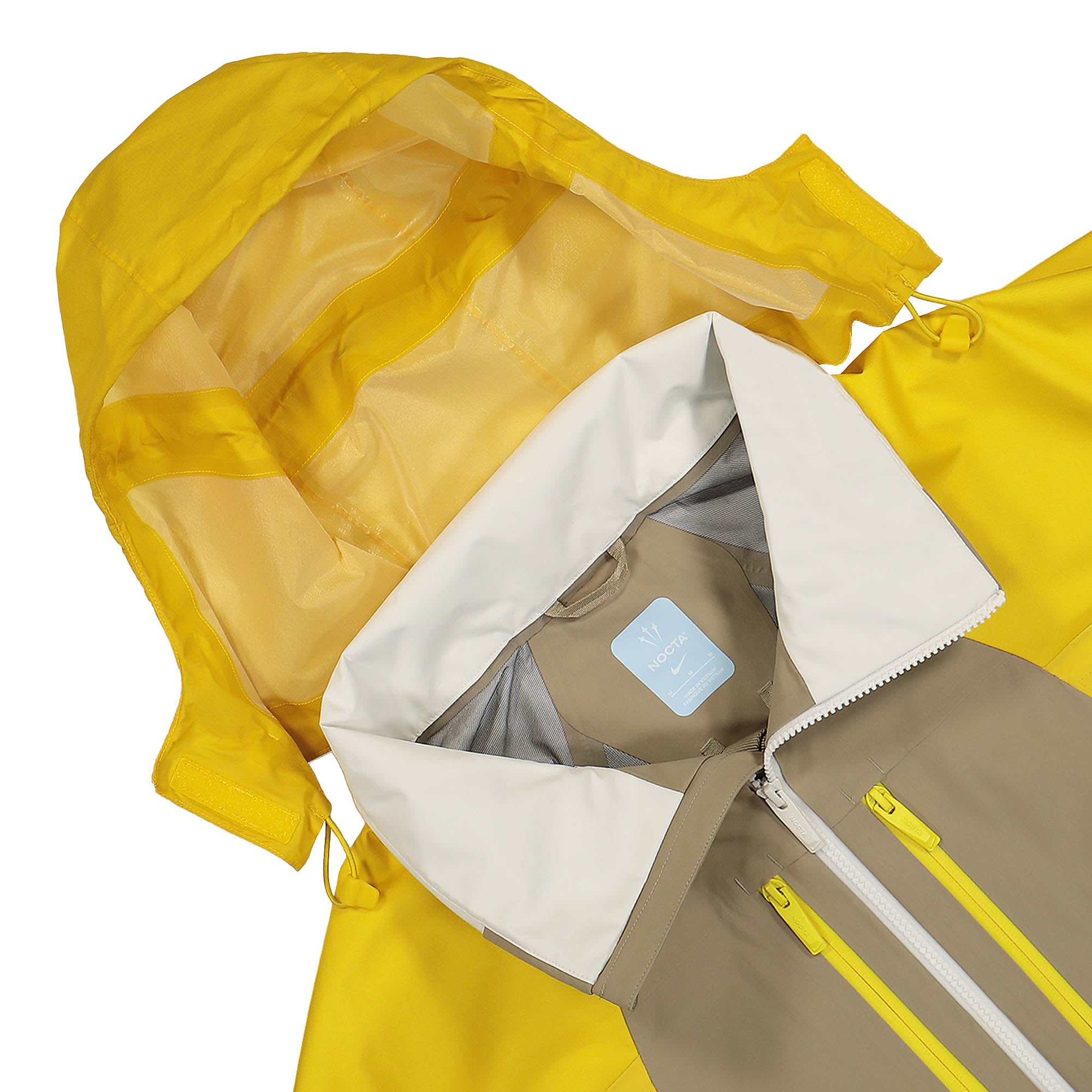 Nike NRG Hooded Tech Jacket Khaki / Vivid Sulfur / Sail / Baltic Blue Windbreaker Detailfoto | Overkill