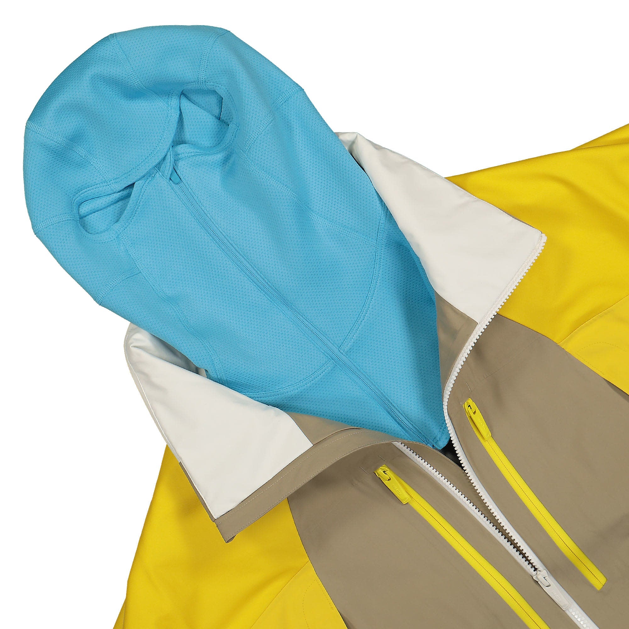 Nike NRG Hooded Tech Jacket Khaki / Vivid Sulfur / Sail / Baltic Blue Windbreaker Detail view 1 | Overkill