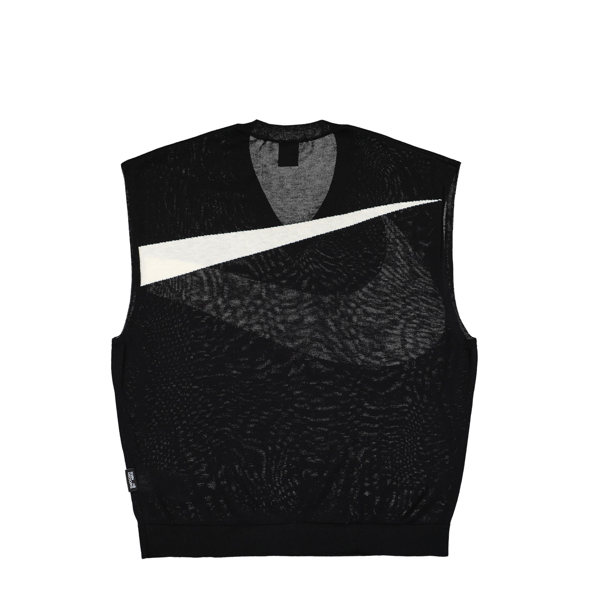 Nike Swoosh Sweater Vest Black / Coconut Milk Sweater Vests Material | Overkill