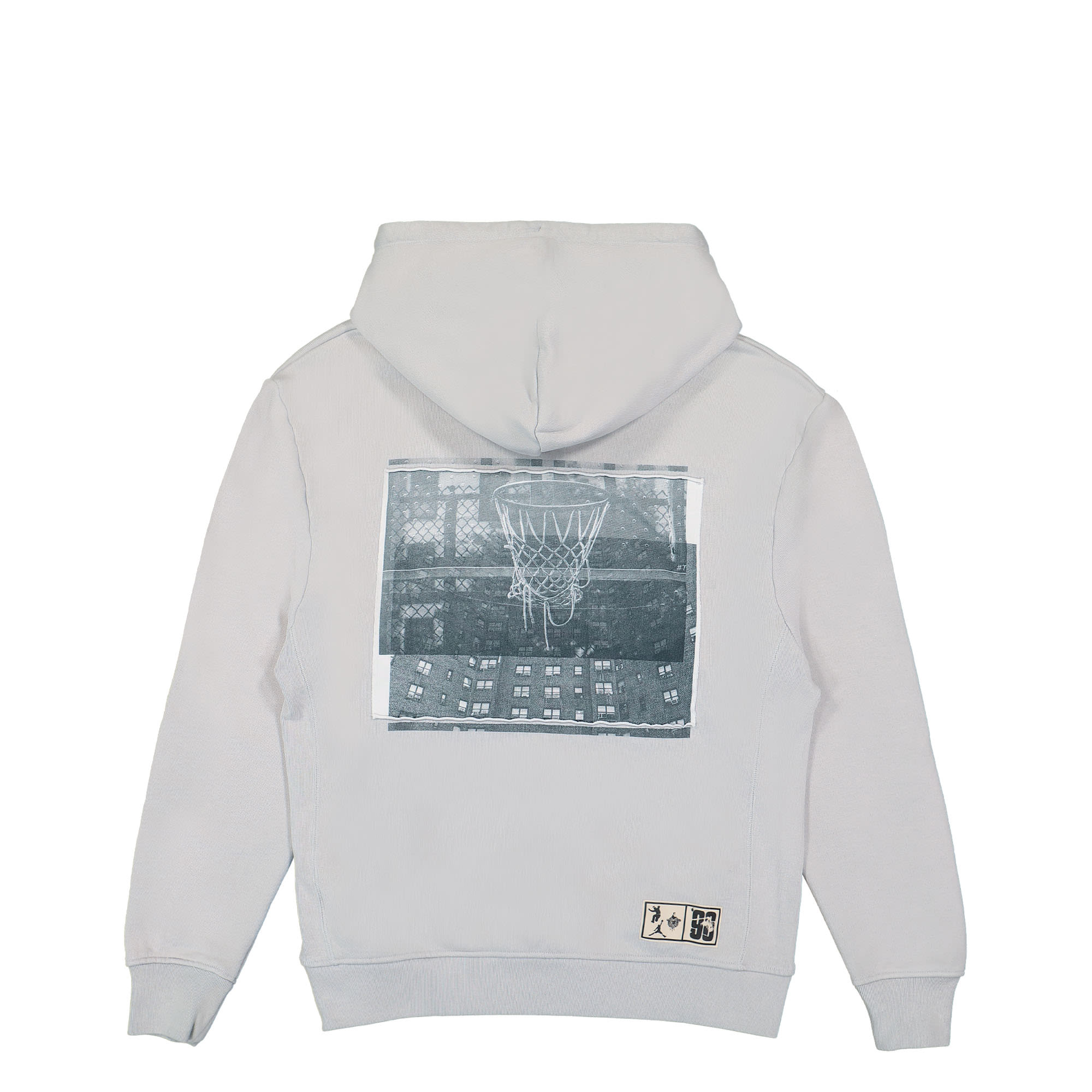 Jordan Union x Bephies Beauty Supply x Jordan Fleece Hoodie Grey Fog / Photon Dust / stadium Green / Black Hoodies Close-up | Overkill