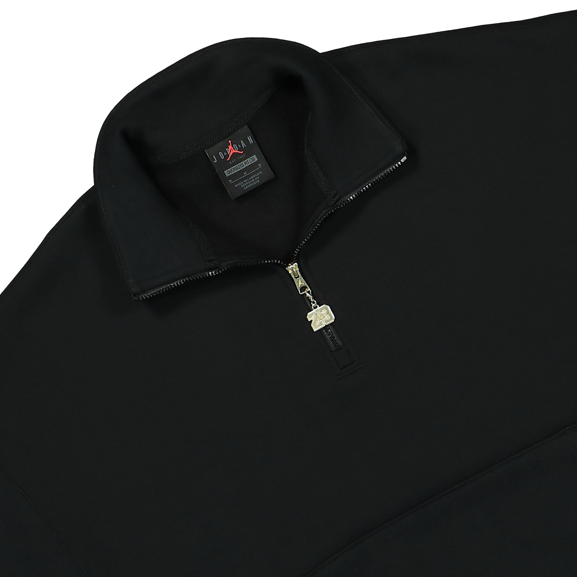 Jordan W Flight Fleece Sweatshirt Black Sweatshirts Close-up | Overkill