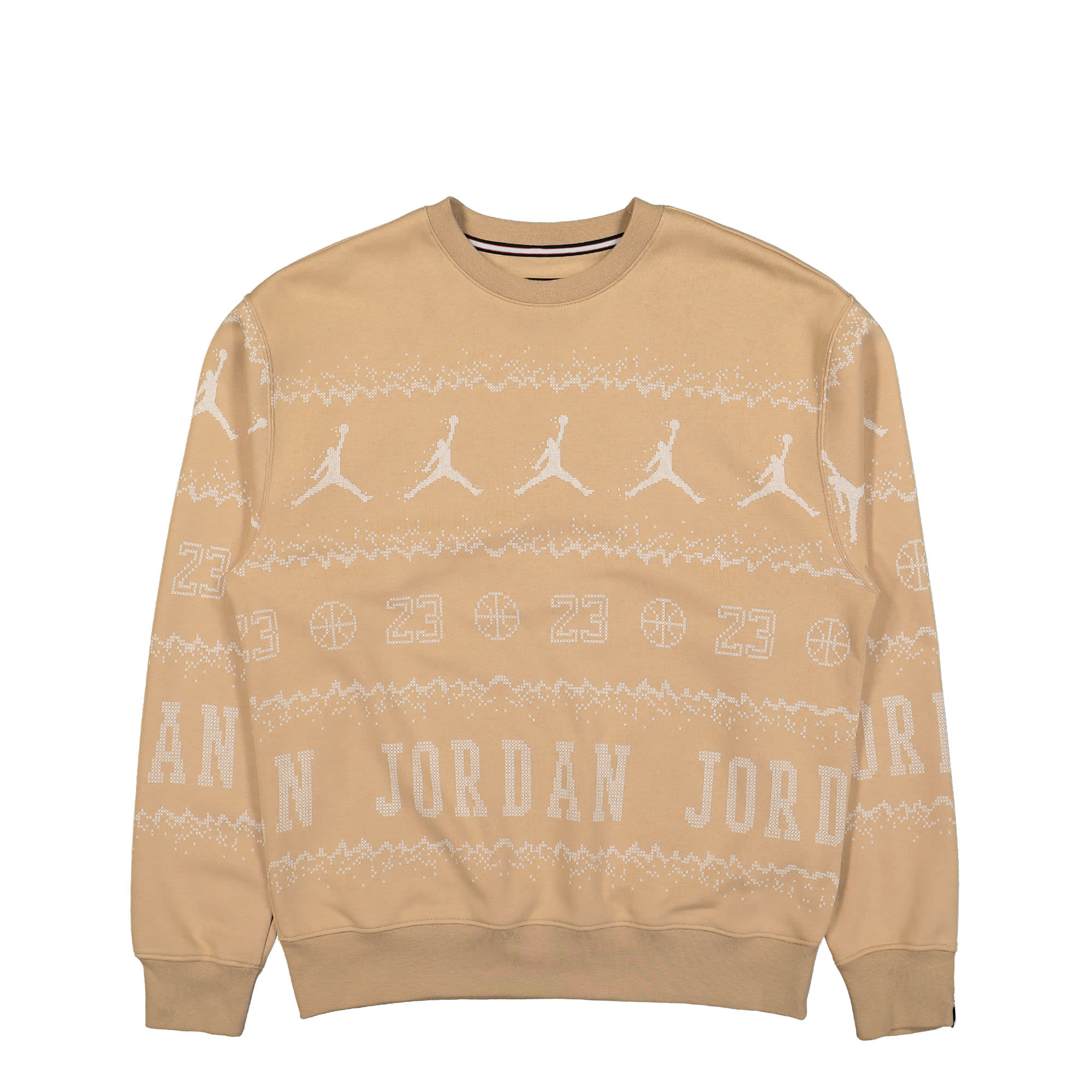 Jordan Essentials Holiday Fleece Crew Hemp Sweatshirts FD7463 200 | Overkill