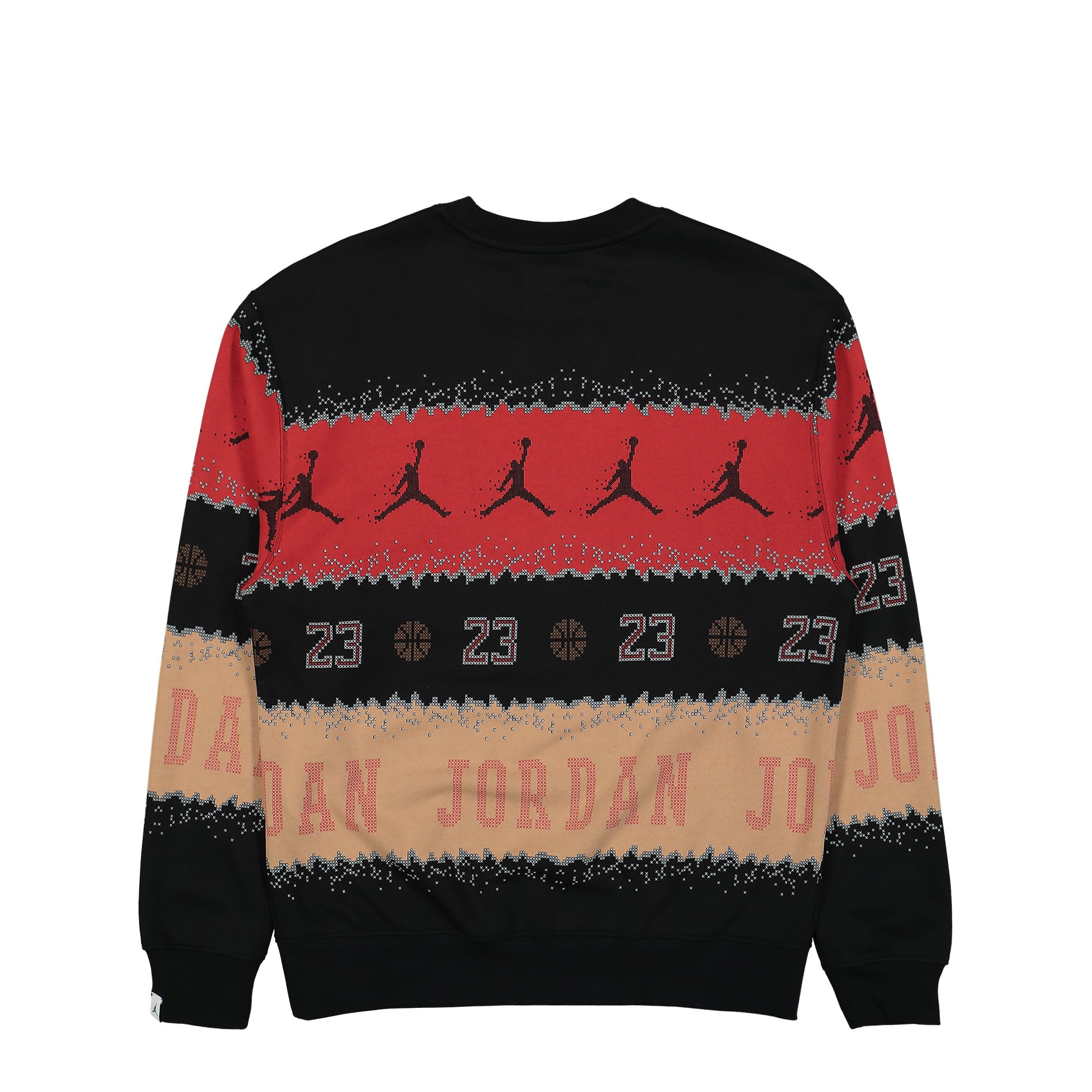 Jordan Essentials Holiday Fleece Crew Gym Red / Black Sweatshirts Material | Overkill