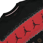 Jordan Essentials Holiday Fleece Crew Gym Red / Black Sweatshirts Close-up | Overkill