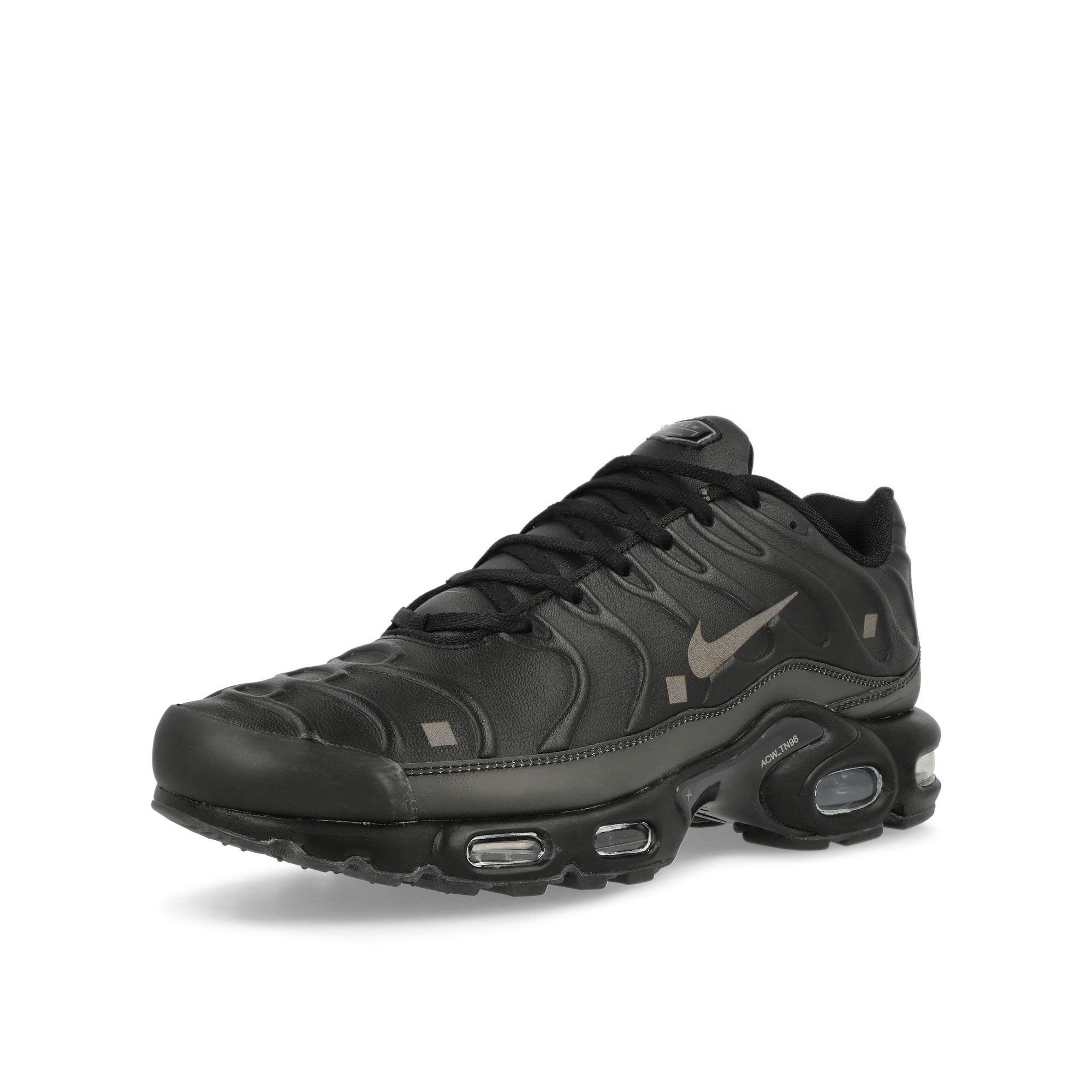 Nike Air Max Plus Black / Off Noir - Light Iron Ore - Obsidian Low Top Sneakers  Close Up | Overkill