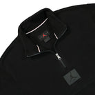 Jordan Essentials Winterized Fleece Half-Zip Black Sweatshirts Close-up | Overkill