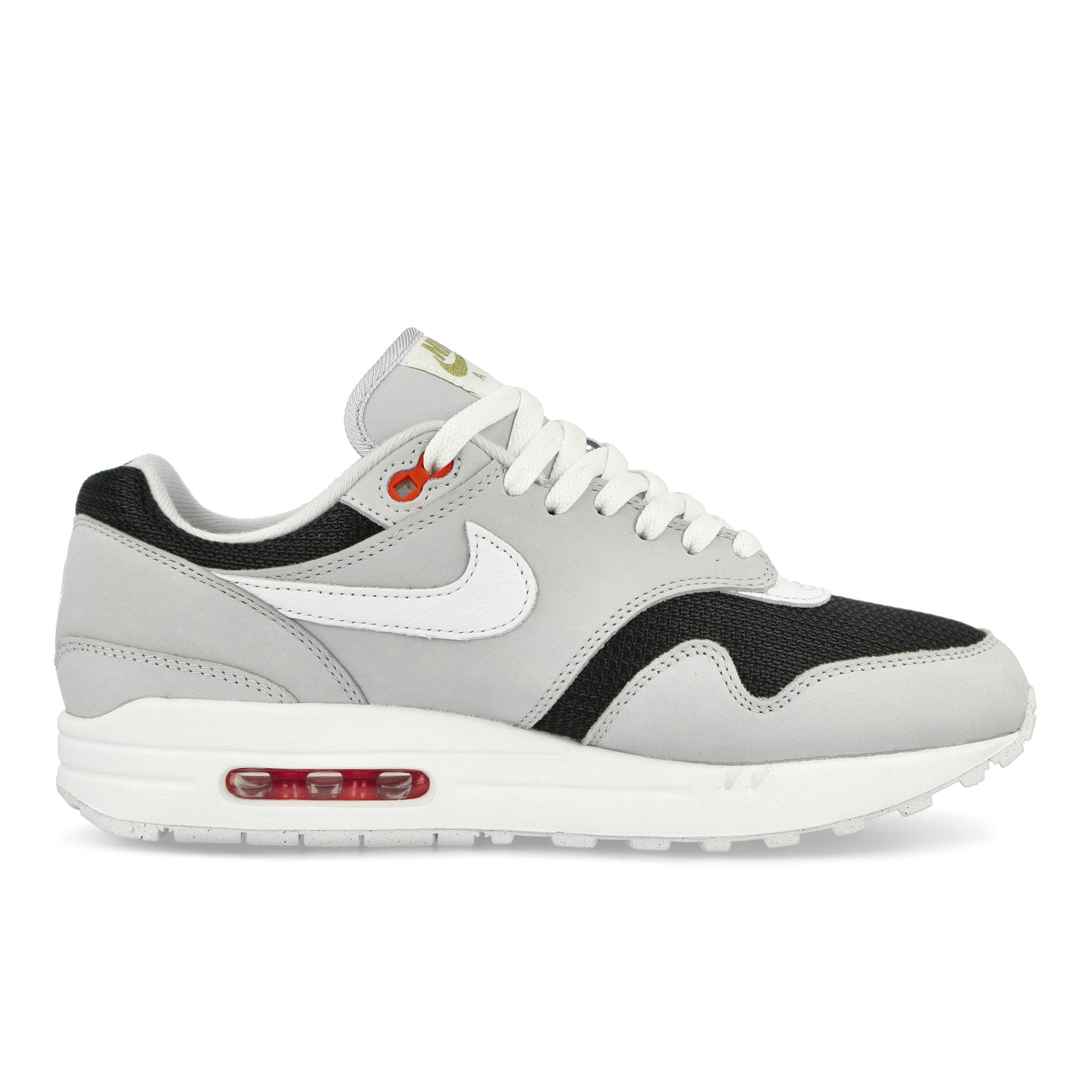 Nike Air Max 1 Premium Pure Platinum / White - Black - Sport Red Low Top Sneakers  Silhouette | Overkill