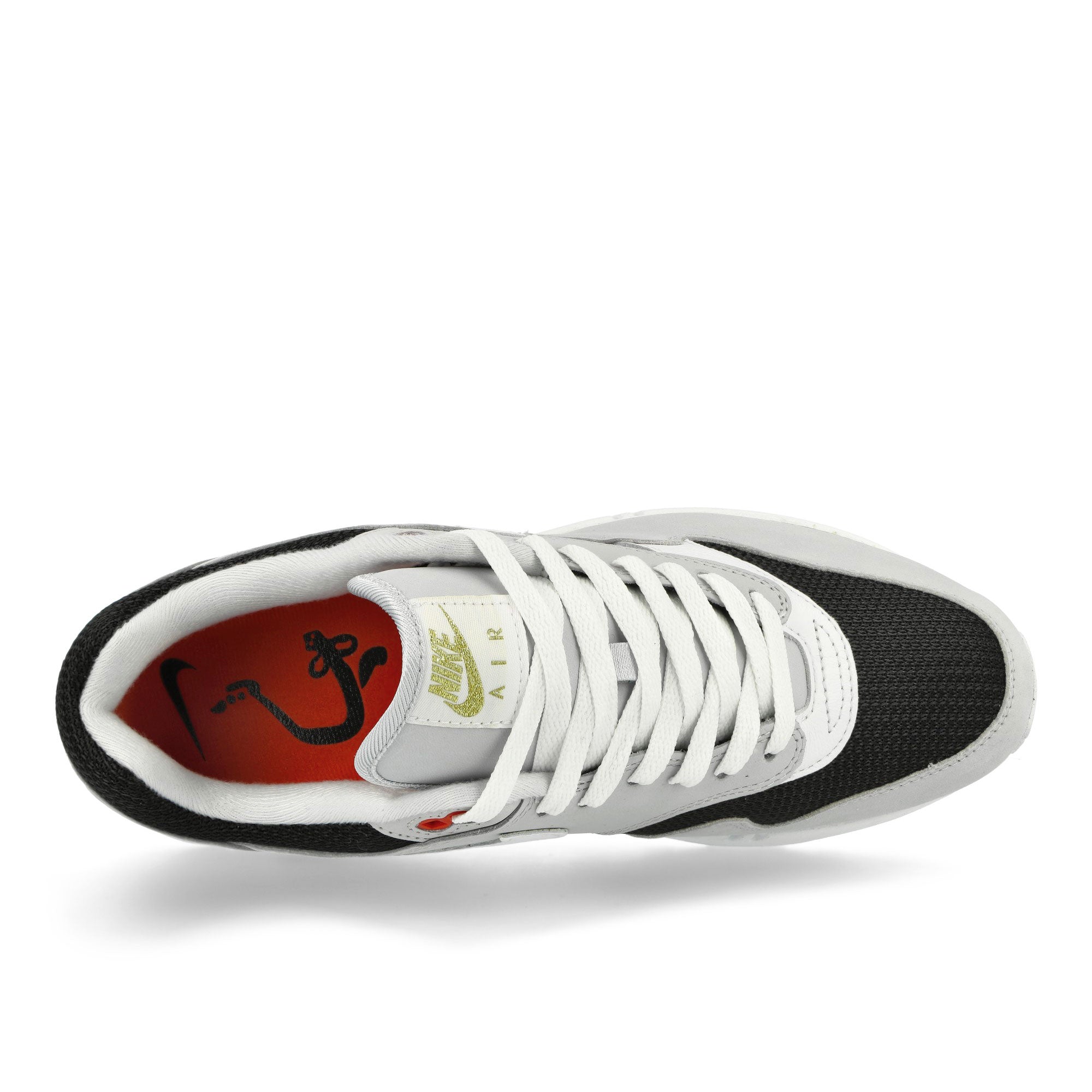 Nike Air Max 1 Premium Pure Platinum / White - Black - Sport Red Low Top Sneakers  Detailfoto | Overkill