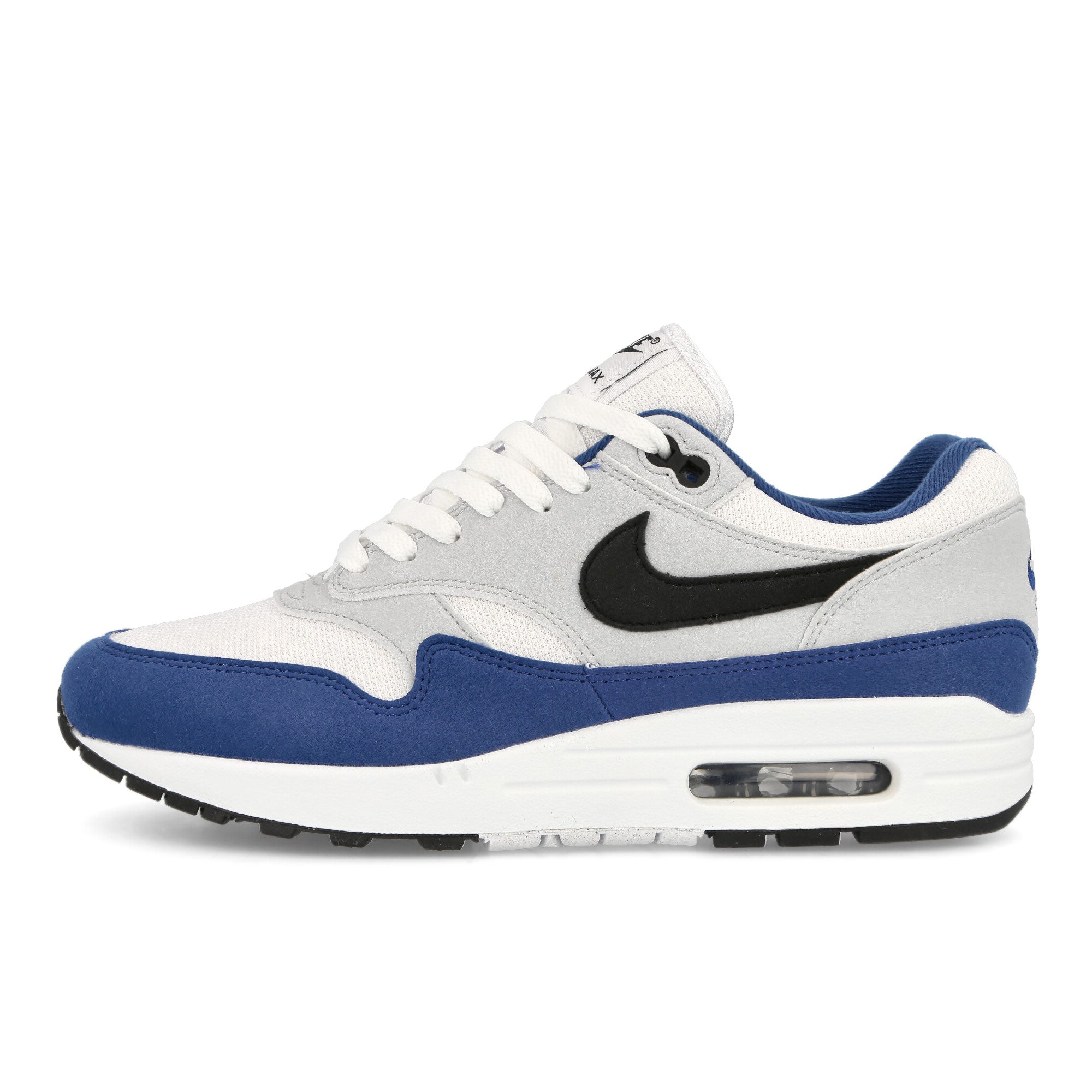 Nike Air Max 1 White / Black - Deep Royal Blue Low Top Sneakers FD9082 100 | Overkill