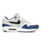 Nike Air Max 1 White / Black - Deep Royal Blue Low Top Sneakers  Silhouette | Overkill