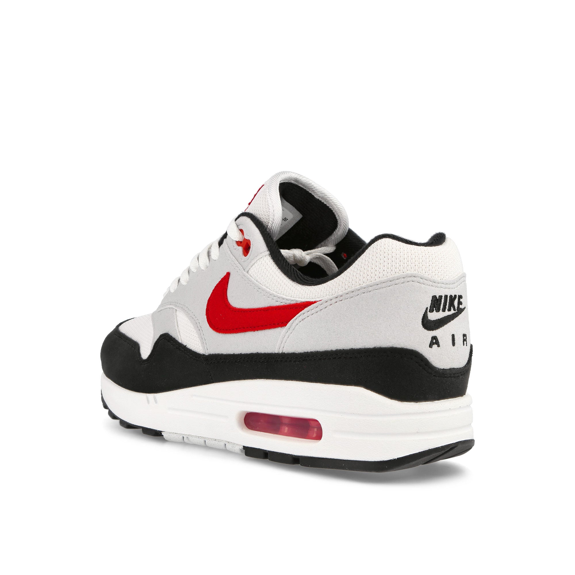 Nike Air Max 1 White / University Red - Pure Platinum - Black Low Top Sneakers  Material | Overkill