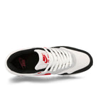 Nike Air Max 1 White / University Red - Pure Platinum - Black Low Top Sneakers  Detailfoto | Overkill