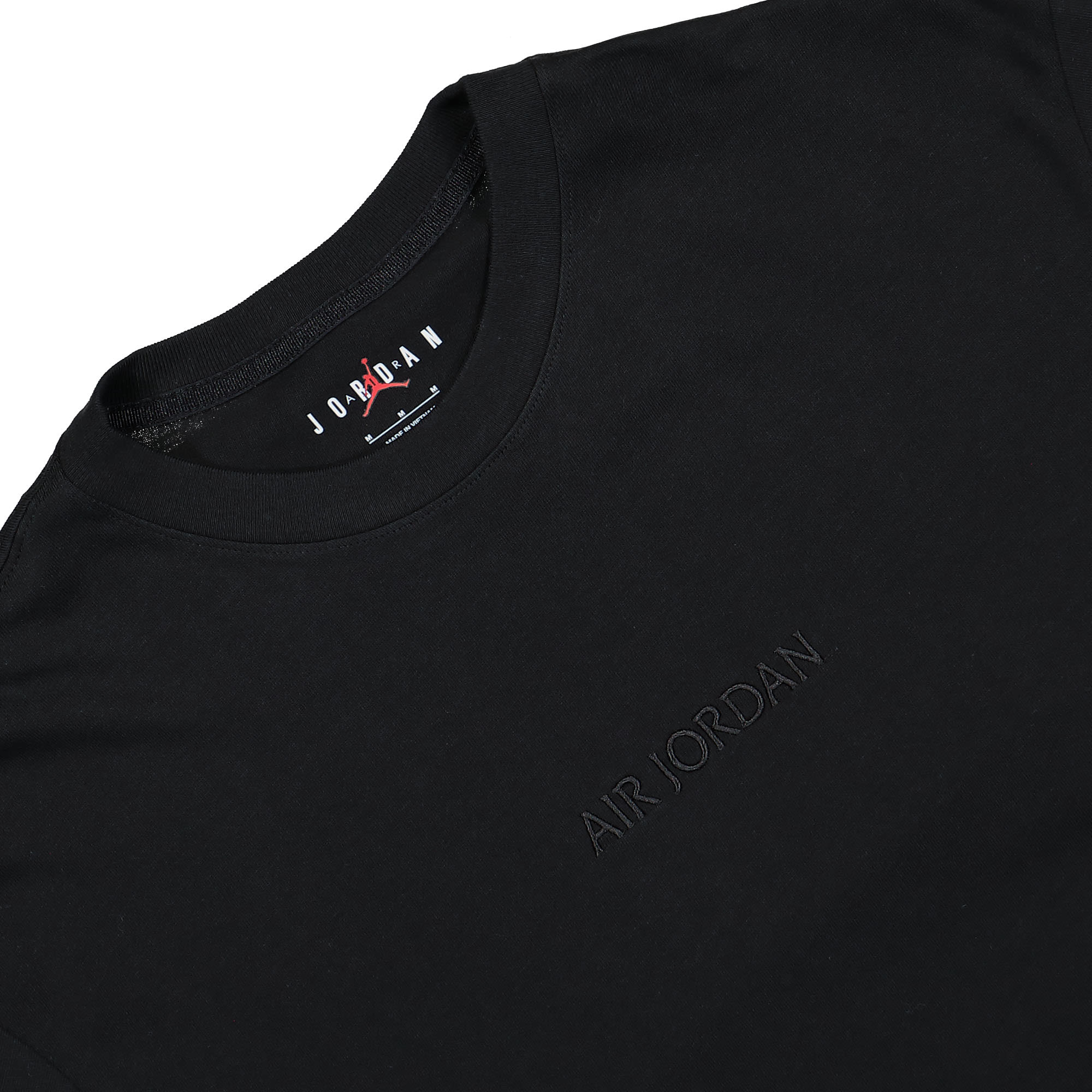 Jordan Air Jordan Wordmark Long Sleeve Tee Black Longsleeves Close-up | Overkill
