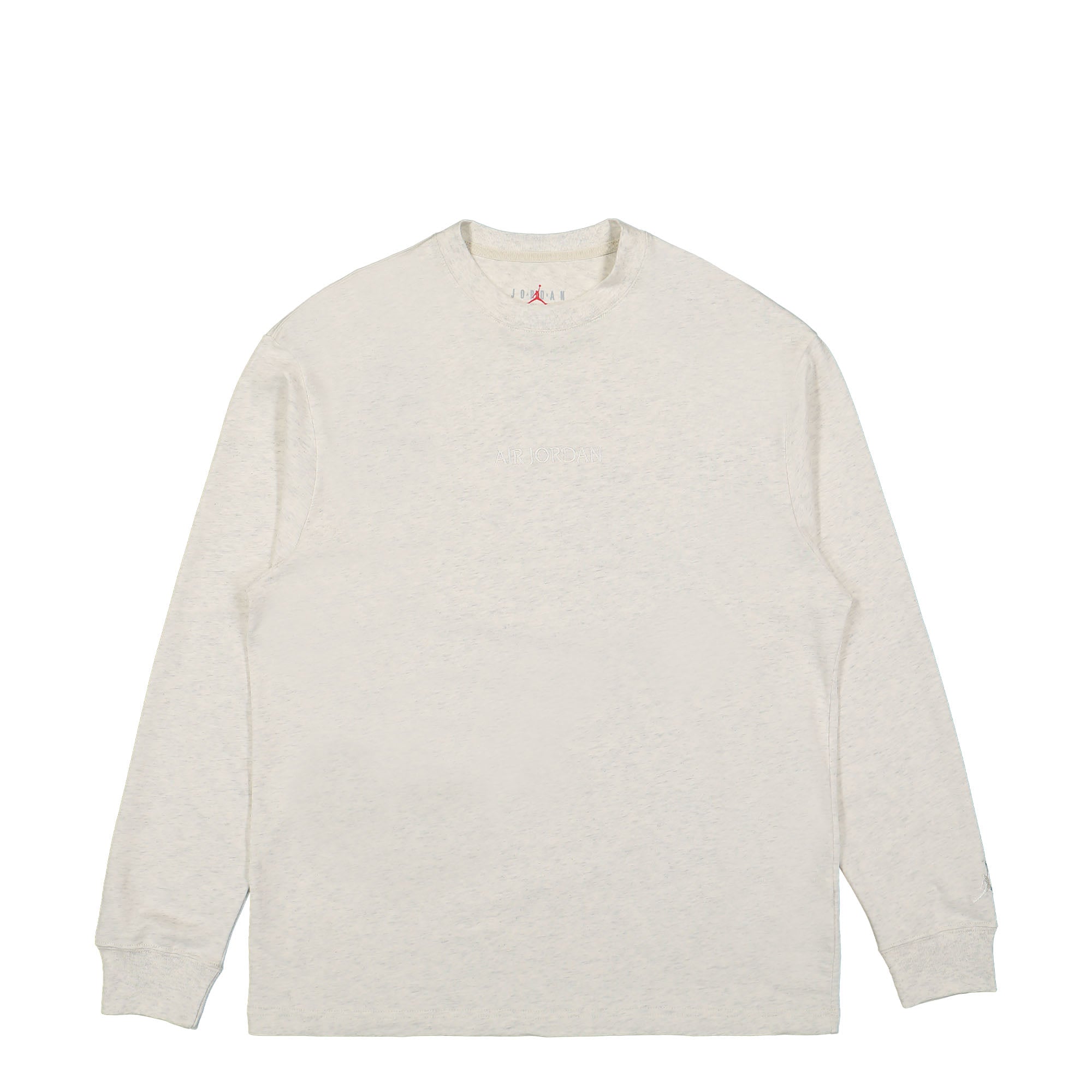 Jordan Air Jordan Wordmark Long Sleeve Tee Oatmeal Heather Longsleeves FJ0702 141 | Overkill