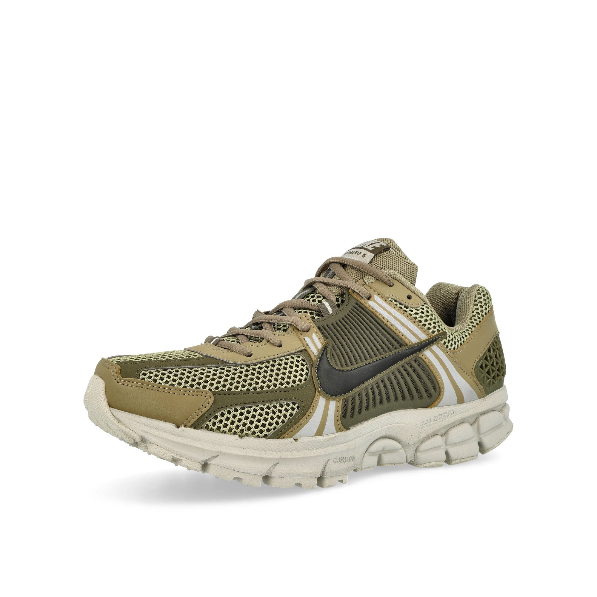 Nike Zoom Vomero 5 Neutral Olive / Black - Medium Olive Low Top Sneakers  Close Up | Overkill