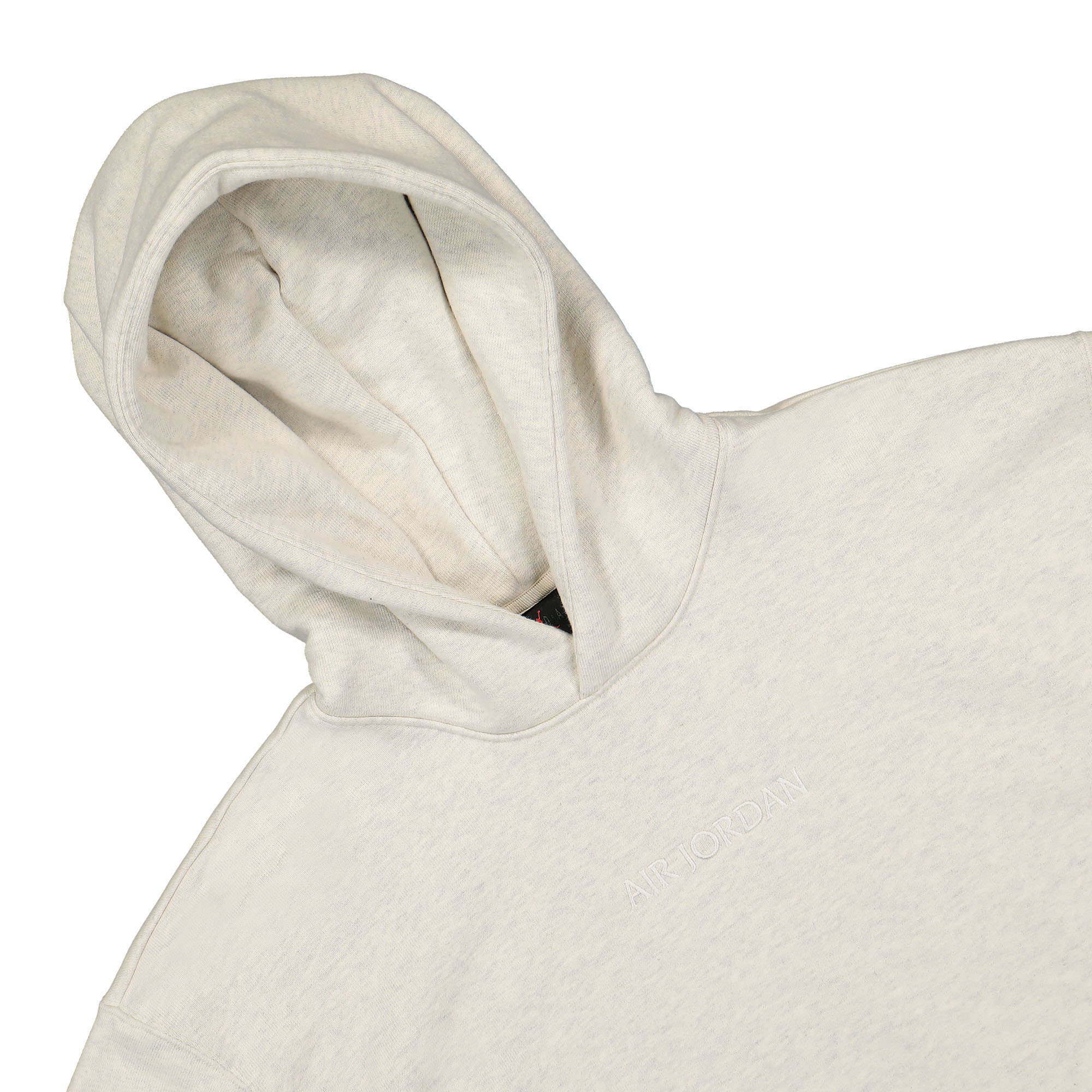 Jordan Air Jordan Wordmark Fleece Hoodie Oatmeal heather Hoodies Close-up | Overkill