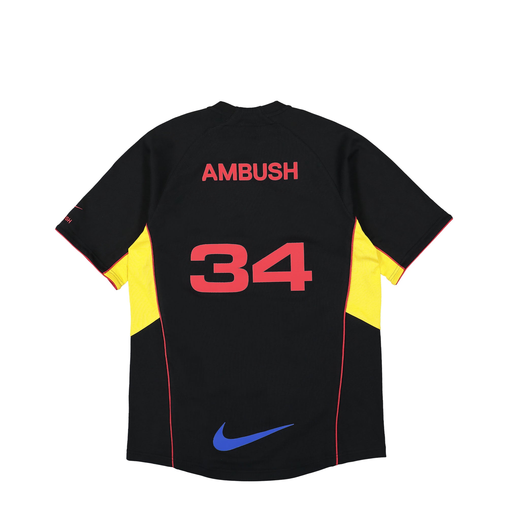 Nike Ambush x Nike NRG Jersey Top Black / Vivid Sulfur T-Shirts Close-up | Overkill
