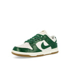 Nike W Dunk Low LX Phantom / Gorge Green - Sail - Metallic Gold Low Top Sneakers  Close Up | Overkill