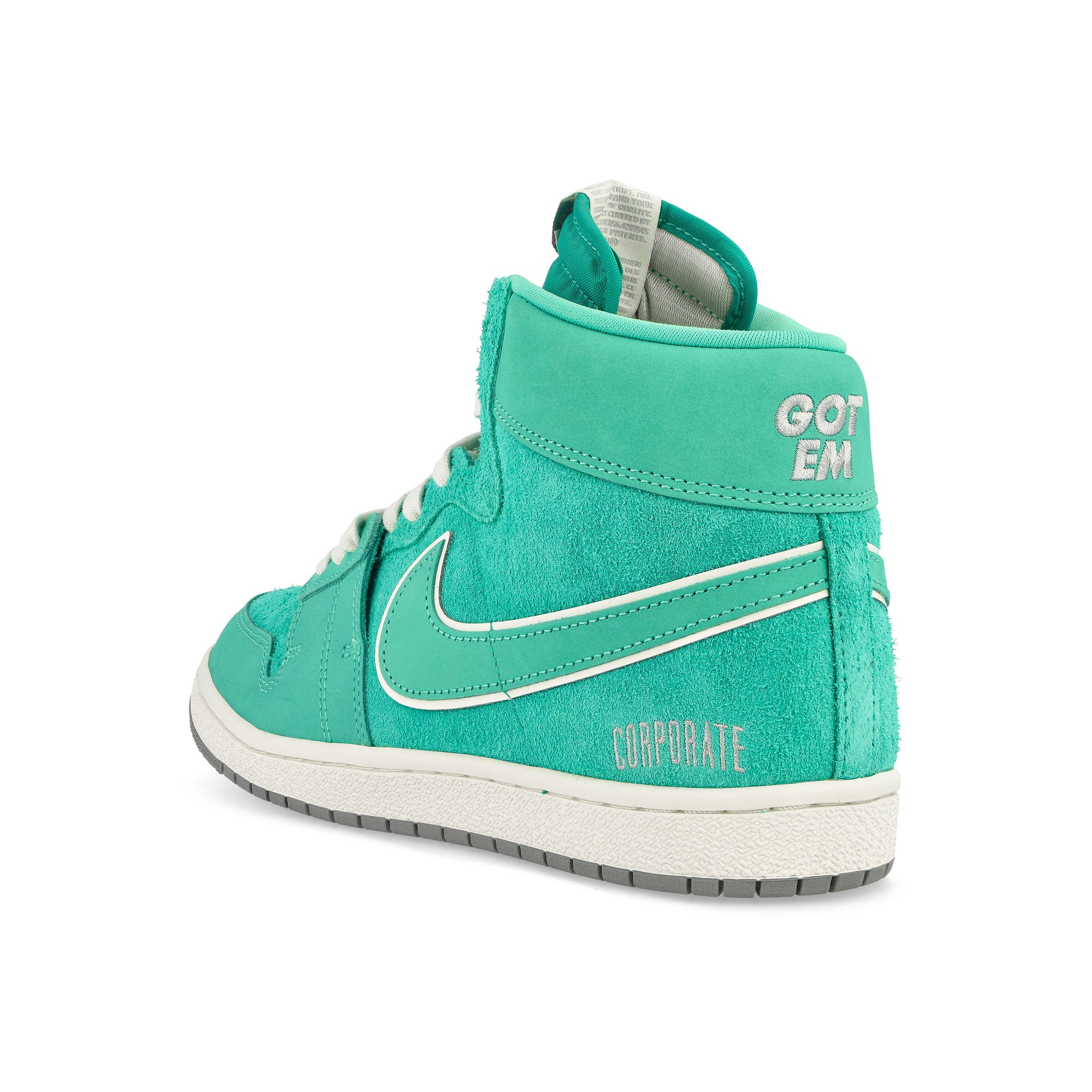 Jordan Corporate x Air Ship PE SP Light Menta / Metallic Silver Sneakers  Material | Overkill