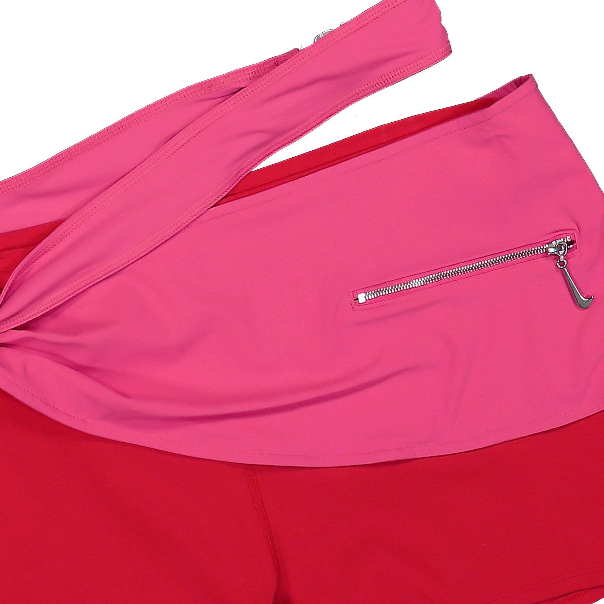 Nike Jacquemus x Nike W NRG Layered Shorts University Red / Watermelon Shorts Close-up | Overkill