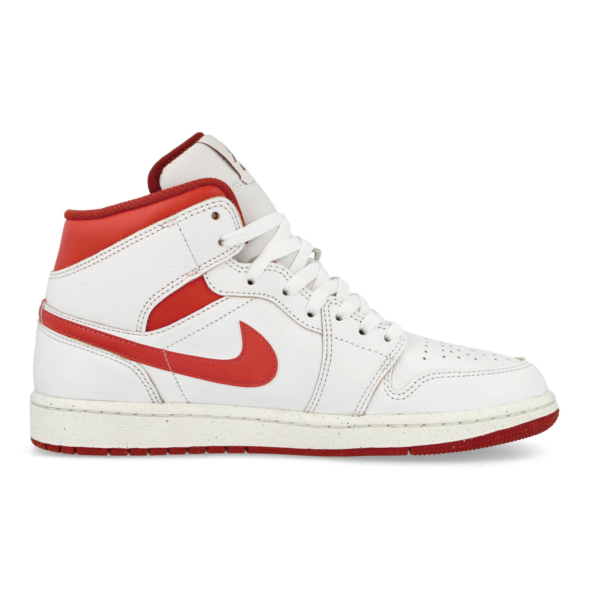 Jordan Air Jordan 1 Mid SE White / Lobster - Dune Red - Sail Mid Top Sneakers  Silhouette | Overkill