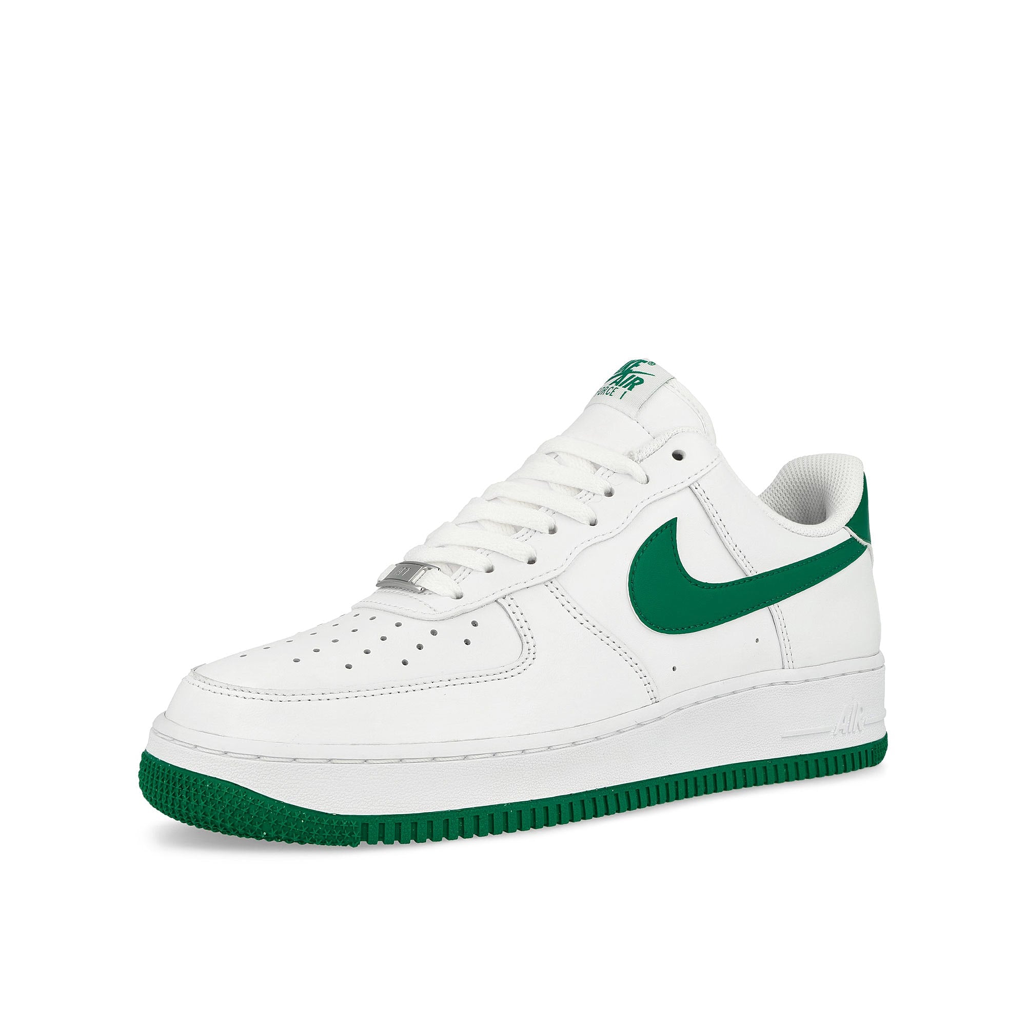 Nike Air Force 1 '07 White / Malachite - White Low Top Sneakers  Close Up | Overkill