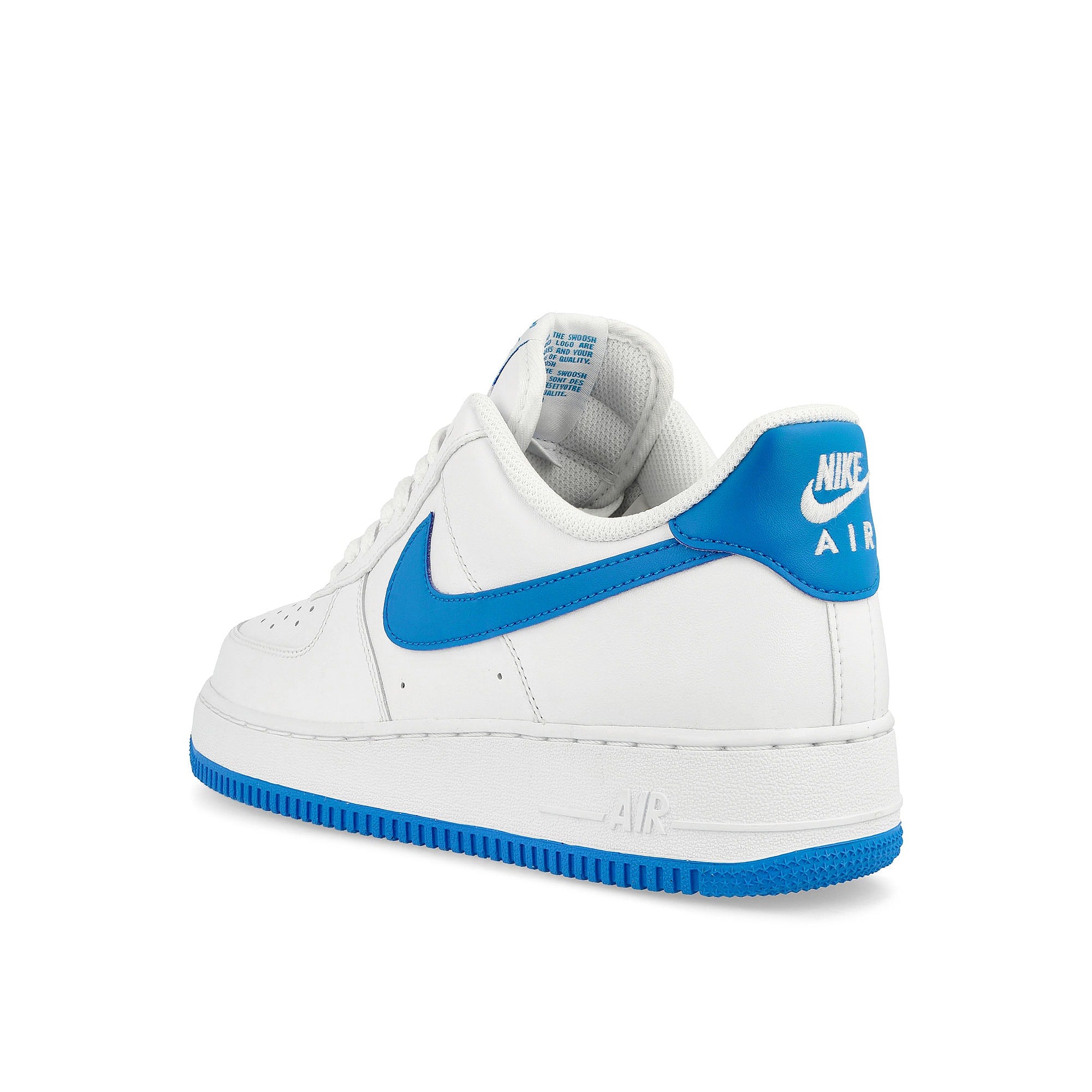 Nike Air Force 1 '07 White / Photo Blue - White Low Top Sneakers  Material | Overkill