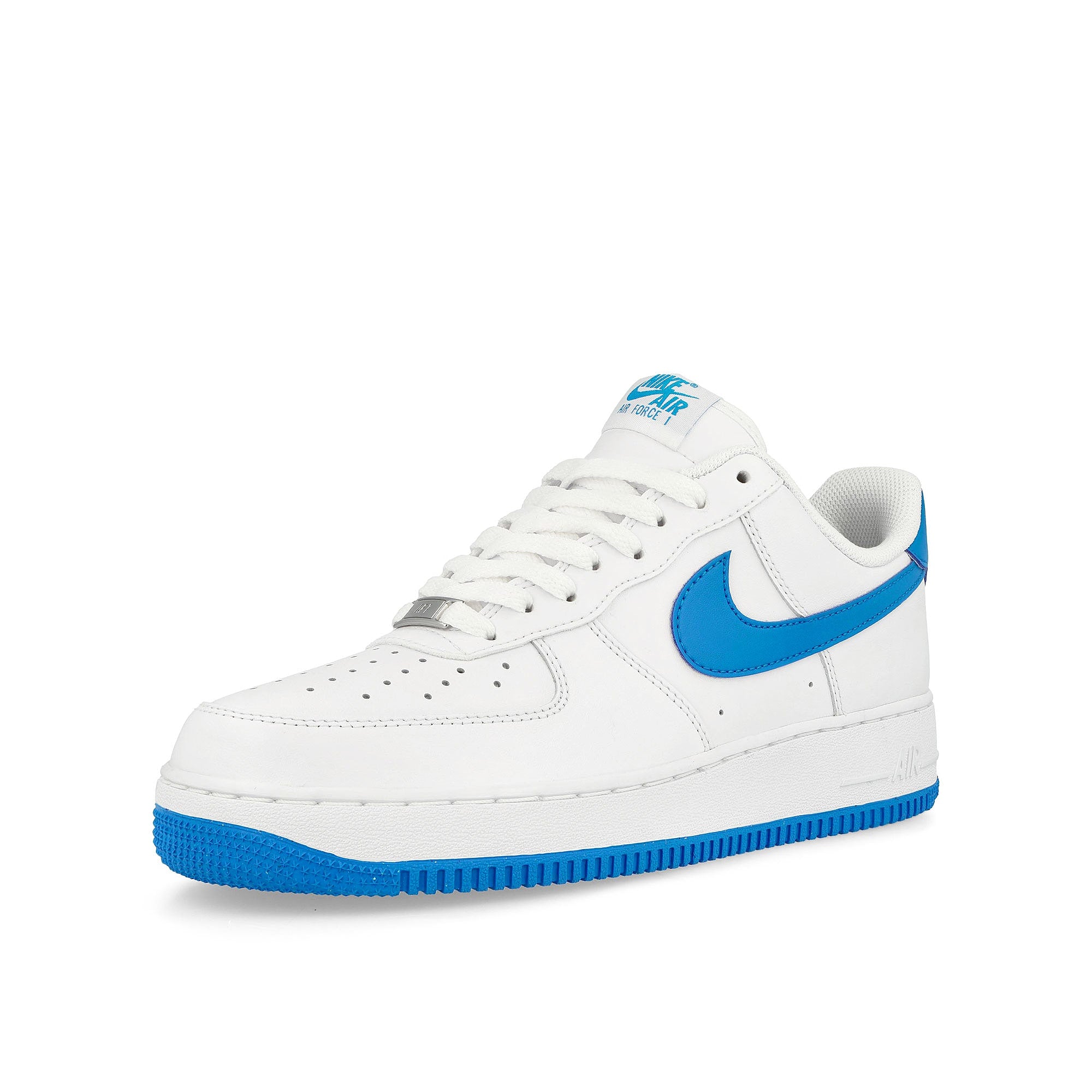 Nike Air Force 1 '07 White / Photo Blue - White Low Top Sneakers  Close Up | Overkill