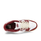 Nike W Dunk Low Premium White / Team Red / Coconut Milk Low Top Sneakers  Detailfoto | Overkill