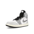 Jordan Wmns Air Jordan 1 Zoom Air Comfort 2 White / Metallic Silver - Photon Dust High Top Sneakers  Close Up | Overkill