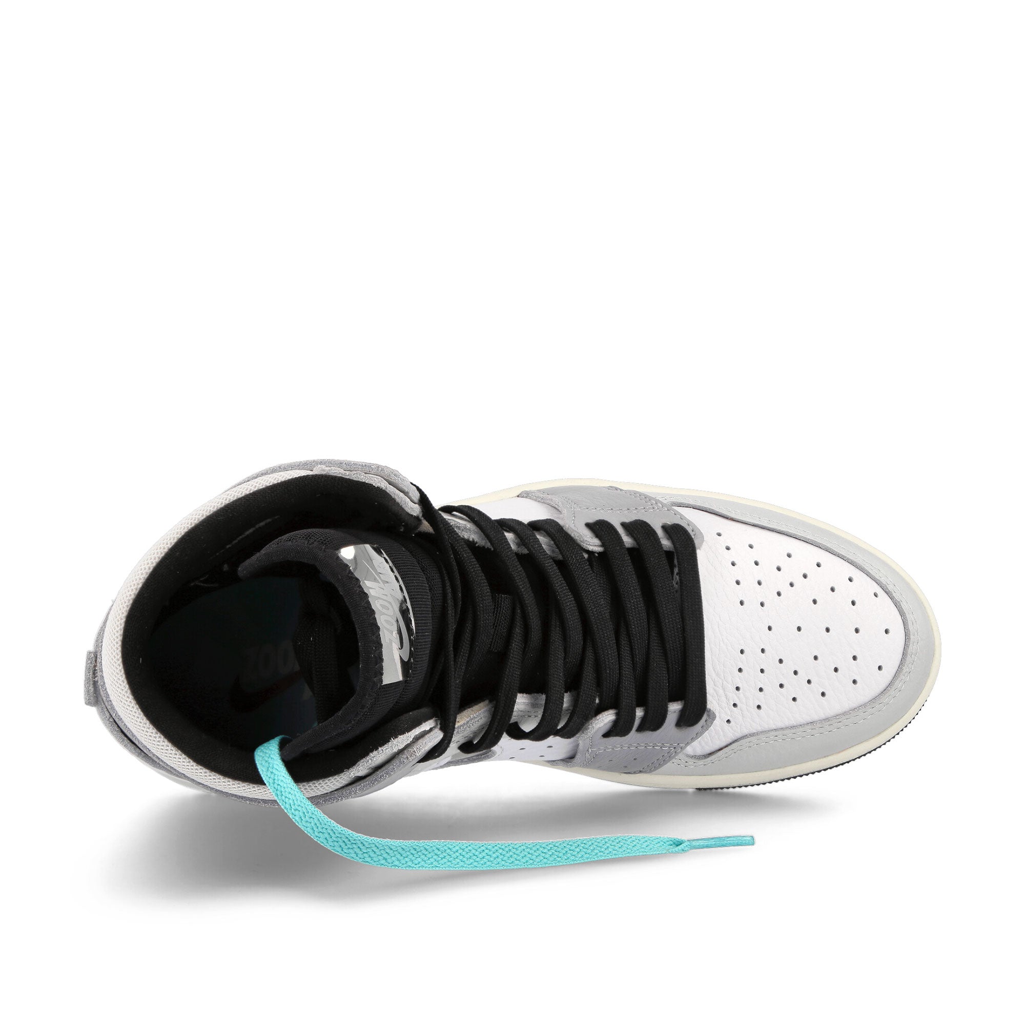 Jordan Wmns Air Jordan 1 Zoom Air Comfort 2 White / Metallic Silver - Photon Dust High Top Sneakers  Detailfoto | Overkill