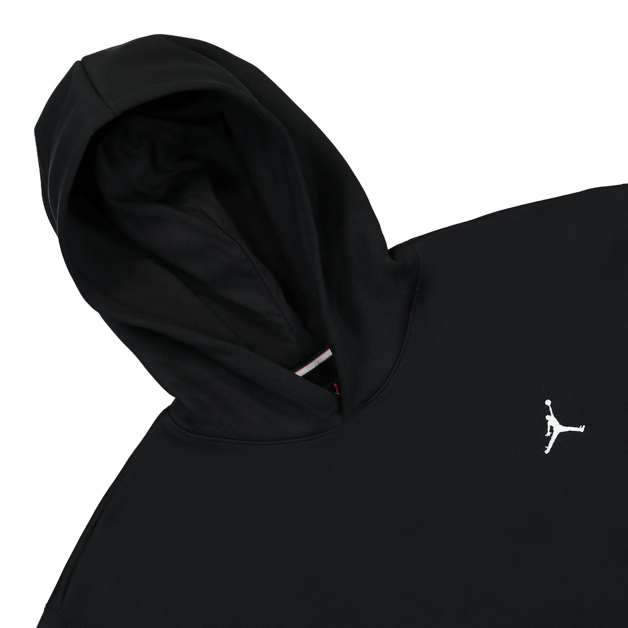 Jordan Essentials Brooklyn Fleece Hoodie Black / White Hoodies Close-up | Overkill