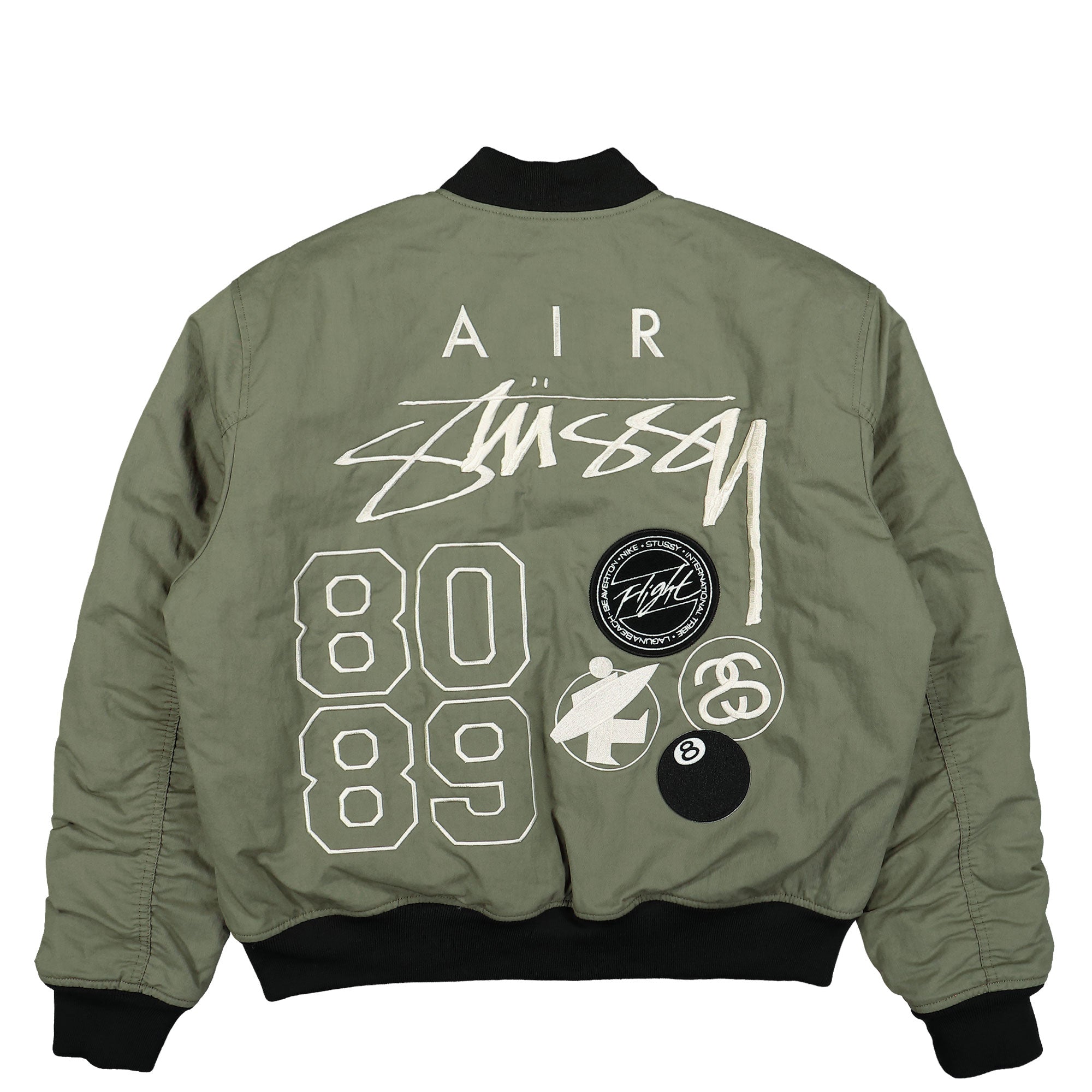 Nike Stussy x Nike Reversible Jacket Medium Olive / Bright Mandarin / Sail Jackets Material | Overkill