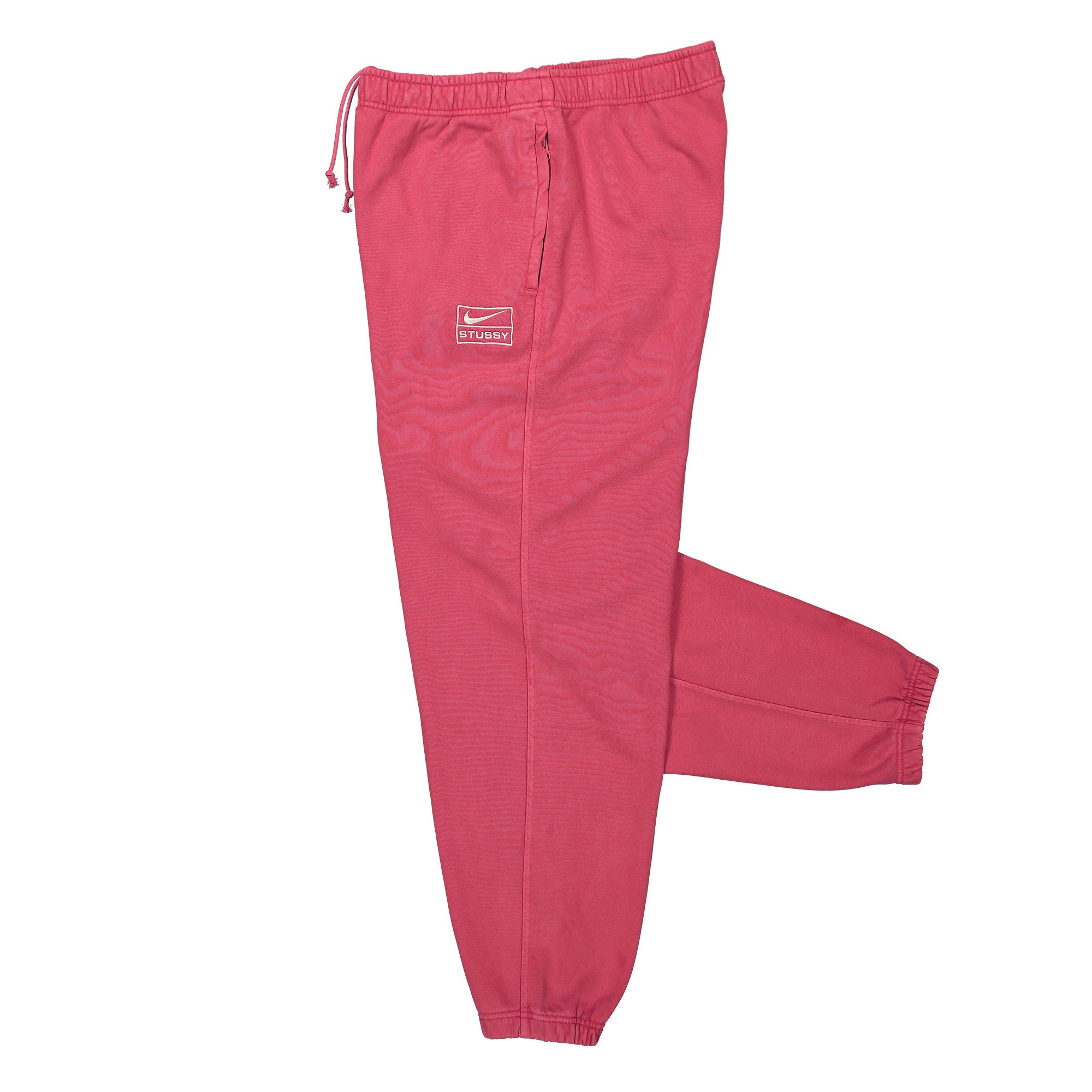 Nike Stussy x Nike Fleece Pant Habanero Red / Natural Sweat & Track Pants Close-up | Overkill