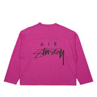 Nike Stussy x Nike Long-Sleeve Top Fireberry / Black Longsleeves Close-up | Overkill
