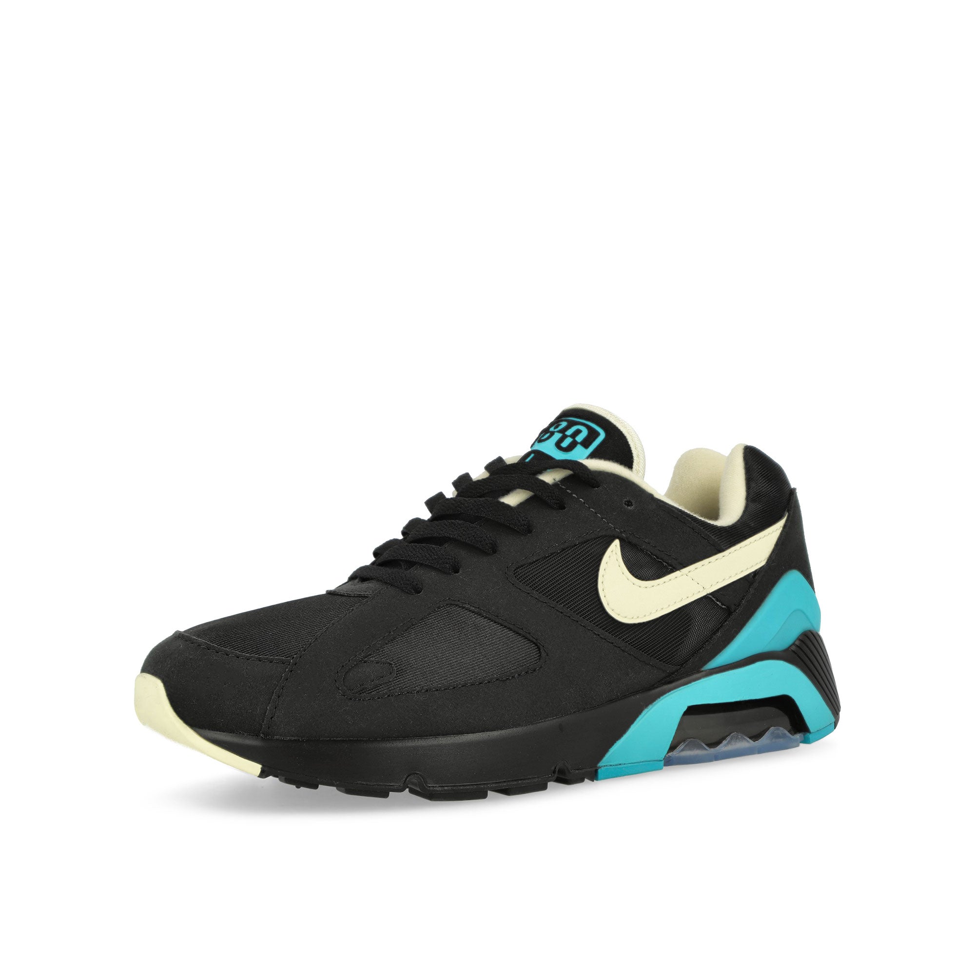 Nike Air 180 Black / Alabaster - Dirty Cactus Low Top Sneakers  Close Up | Overkill