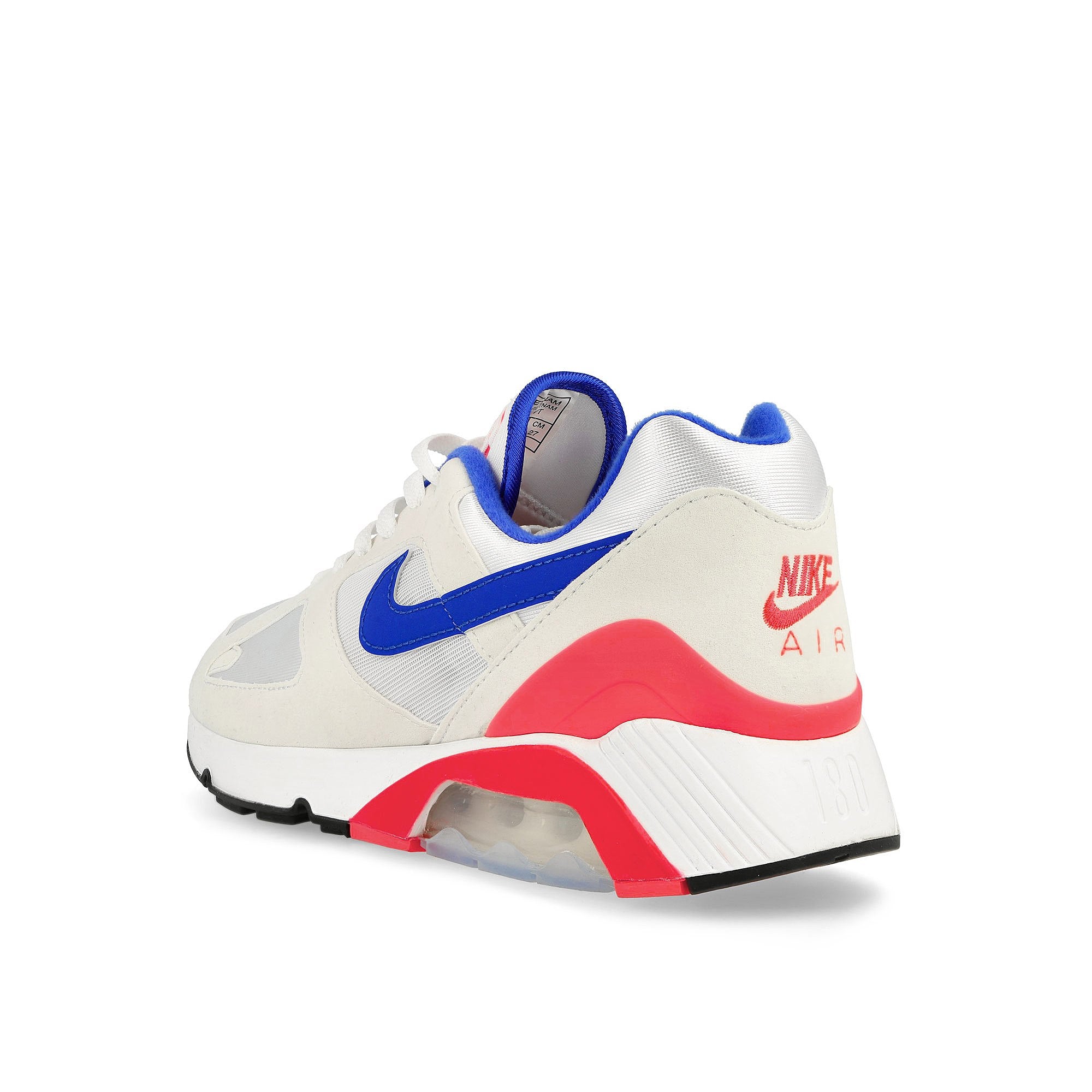 Nike Air 180 White / Ultramarine - Solar Red - Black Low Top Sneakers  Material | Overkill