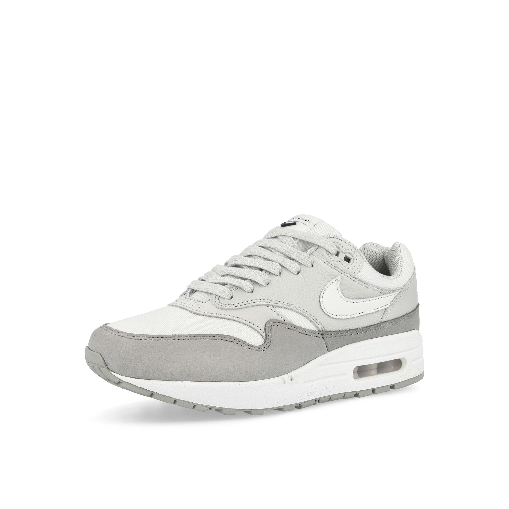 Nike W Air Max 1 87 LX NBHD Photon Dust / White - Light Smoke Grey Low Top Sneakers  Close Up | Overkill