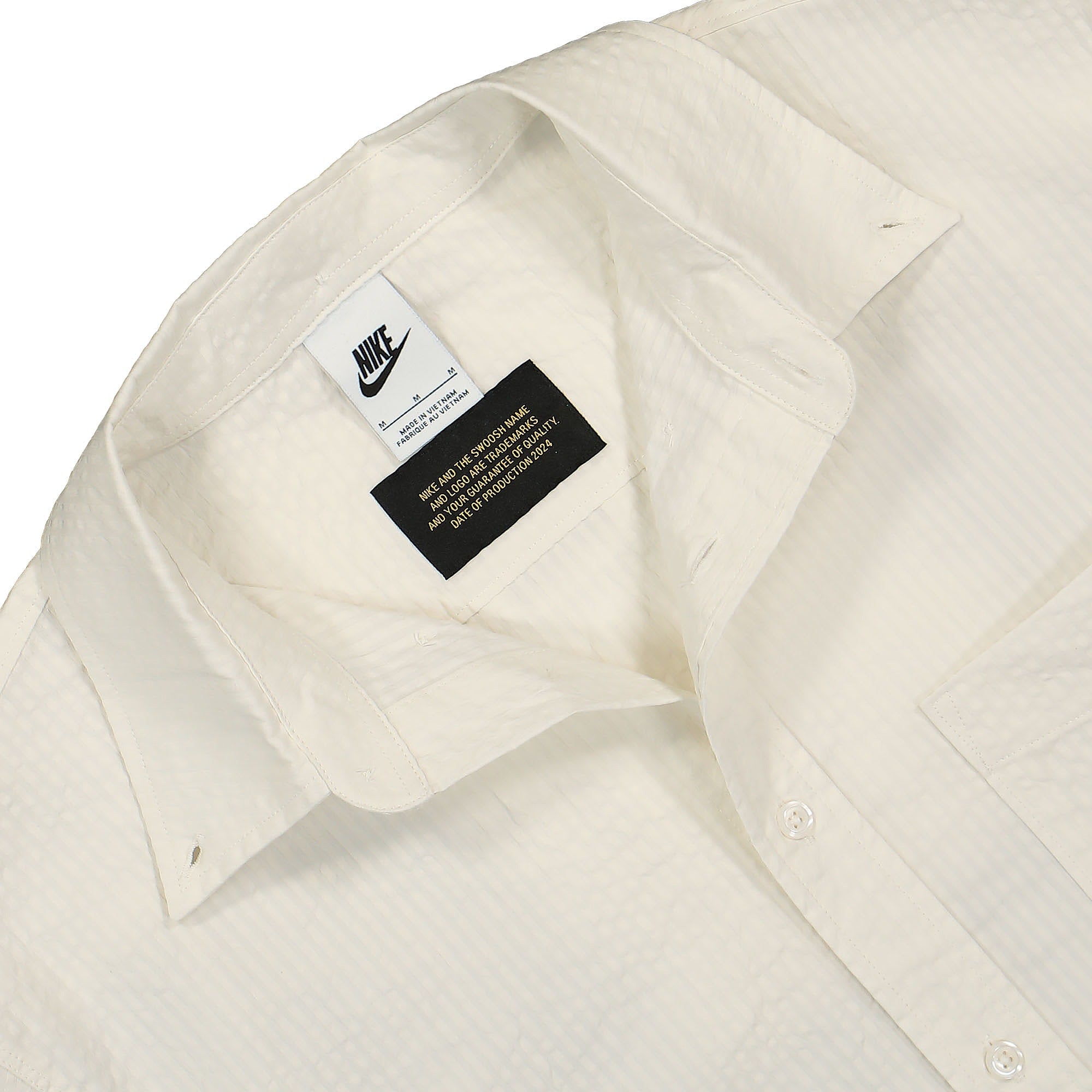 Nike Life Seersucker Shirt Phantom / Phantom Shirts Close-up | Overkill