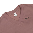 Nike W NSW Phoenix Fleece Crop Vneck Smokey Mauve / Black Sweatshirts Close-up | Overkill