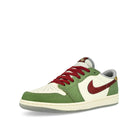 Jordan Air Jordan 1 Retro Low OG Lunar New Year Sail / Cedar - Oil Green - Light Pumice Low Top Sneakers  Close Up | Overkill