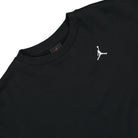 Jordan W Brooklyn Fleece Crew Black / White Sweatshirts Close-up | Overkill