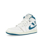 Jordan Air Jordan 1 Mid SE White / Industrial Blue-Sail Mid Top Sneakers  Close Up | Overkill