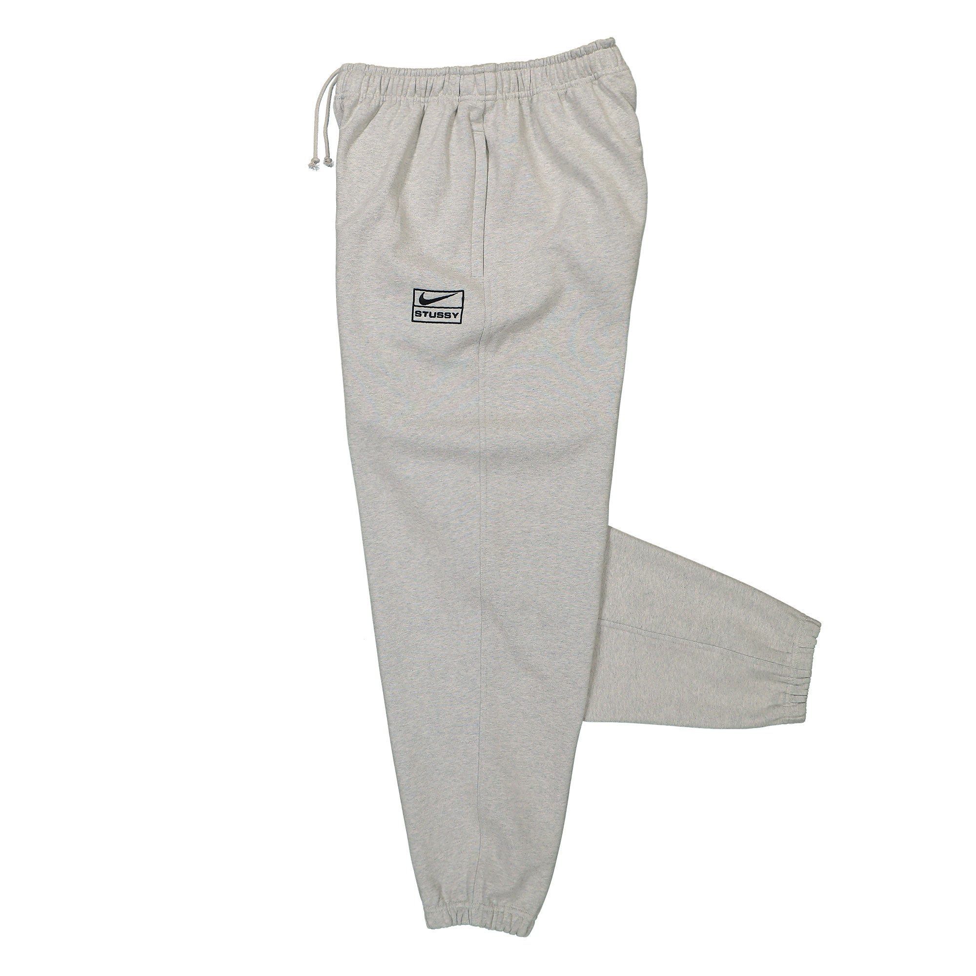 Nike Stussy x Nike Fleece Pant Grey Heather / Black Sweat & Track Pants Close-up | Overkill