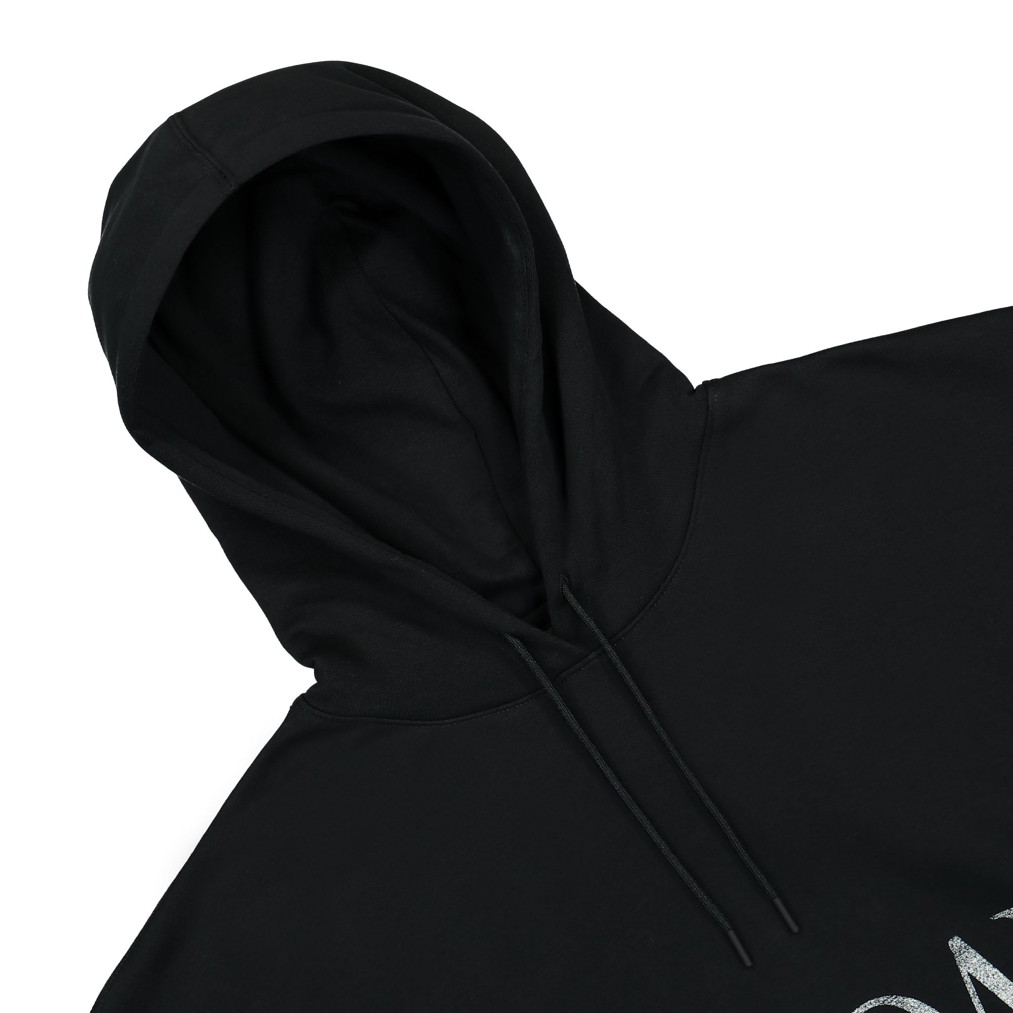 Jordan W Brooklyn Fleece Hoodie Black / Sail Hoodies Close-up | Overkill