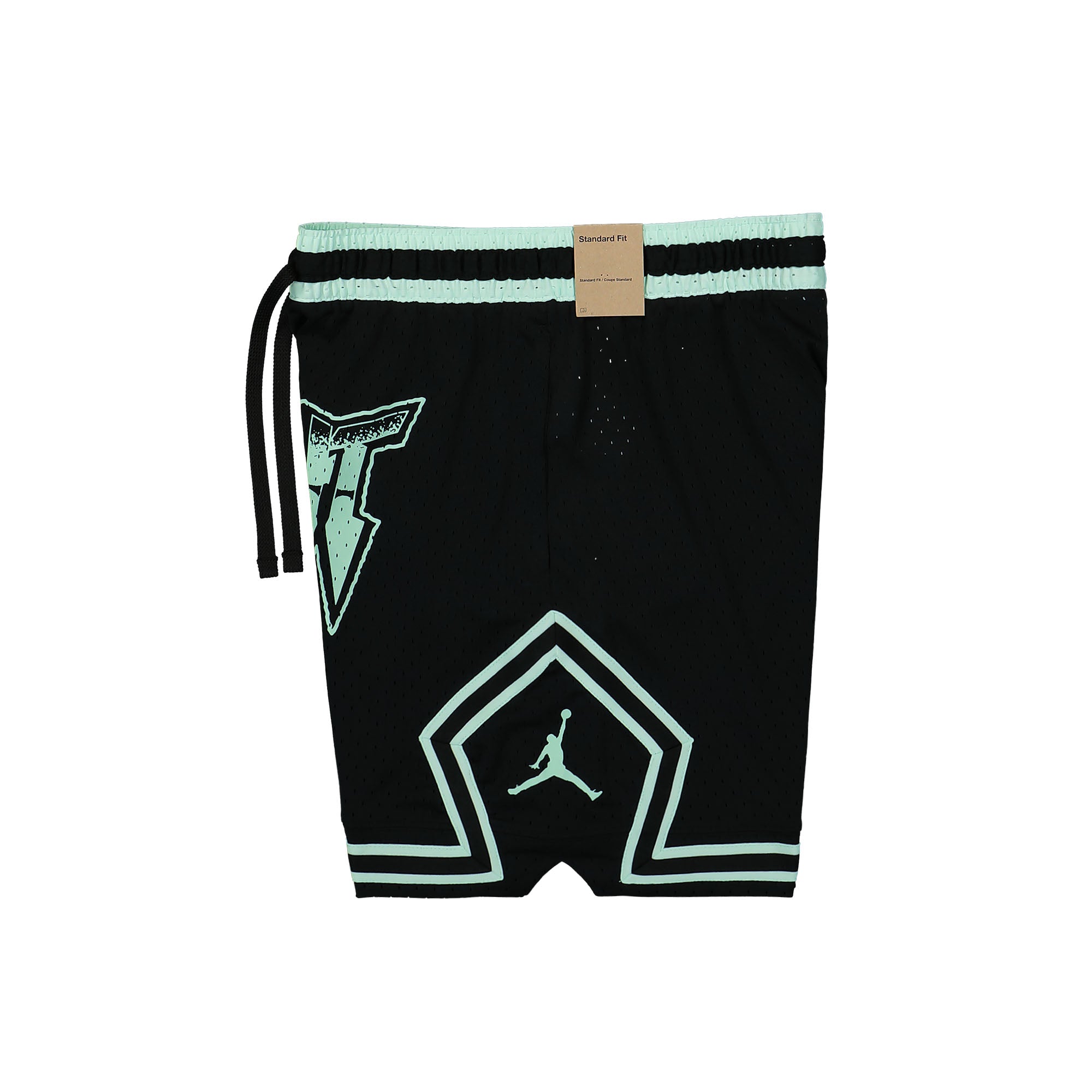 Jordan Sport Diamond Dri-Fit Shorts Black / Mint Foam Shorts Close-up | Overkill