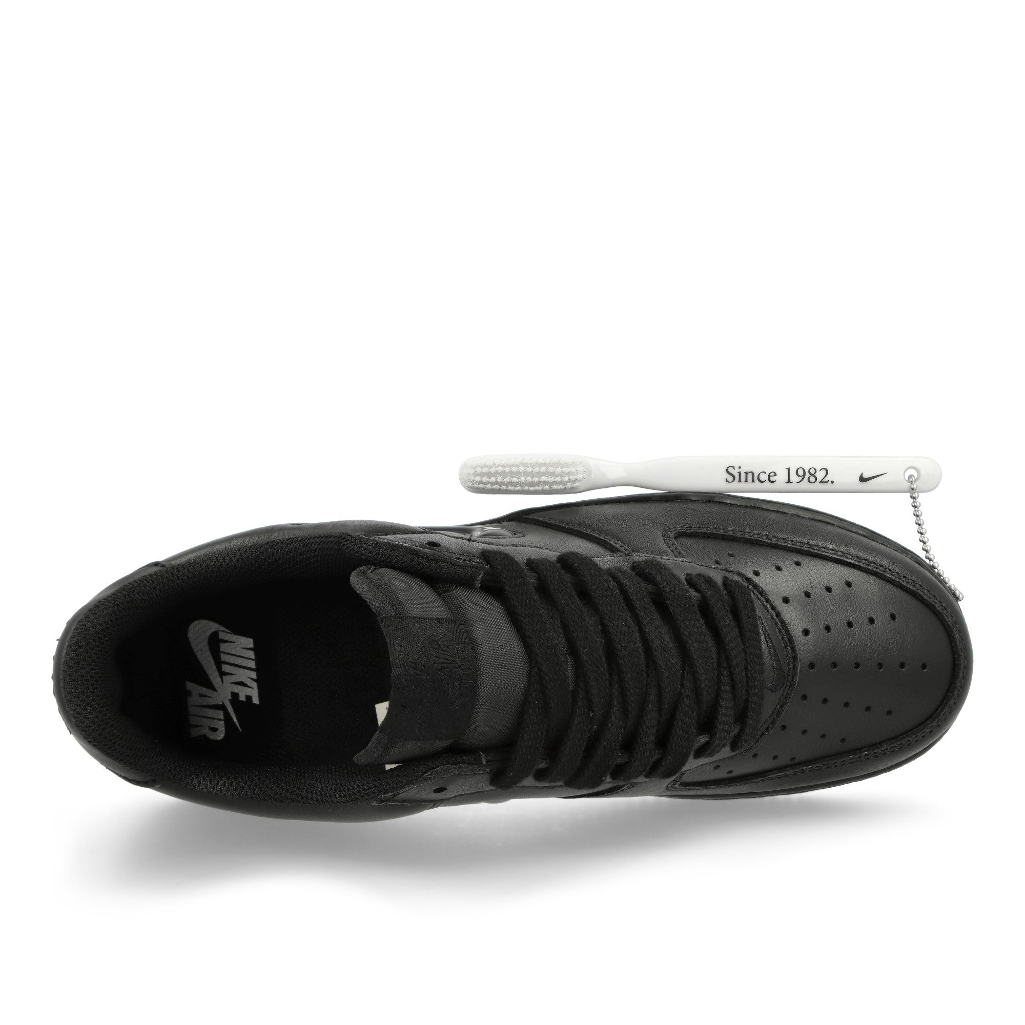 Nike Air Force 1 Low Retro Black / Black - Black Low Top Sneakers  Detailfoto | Overkill